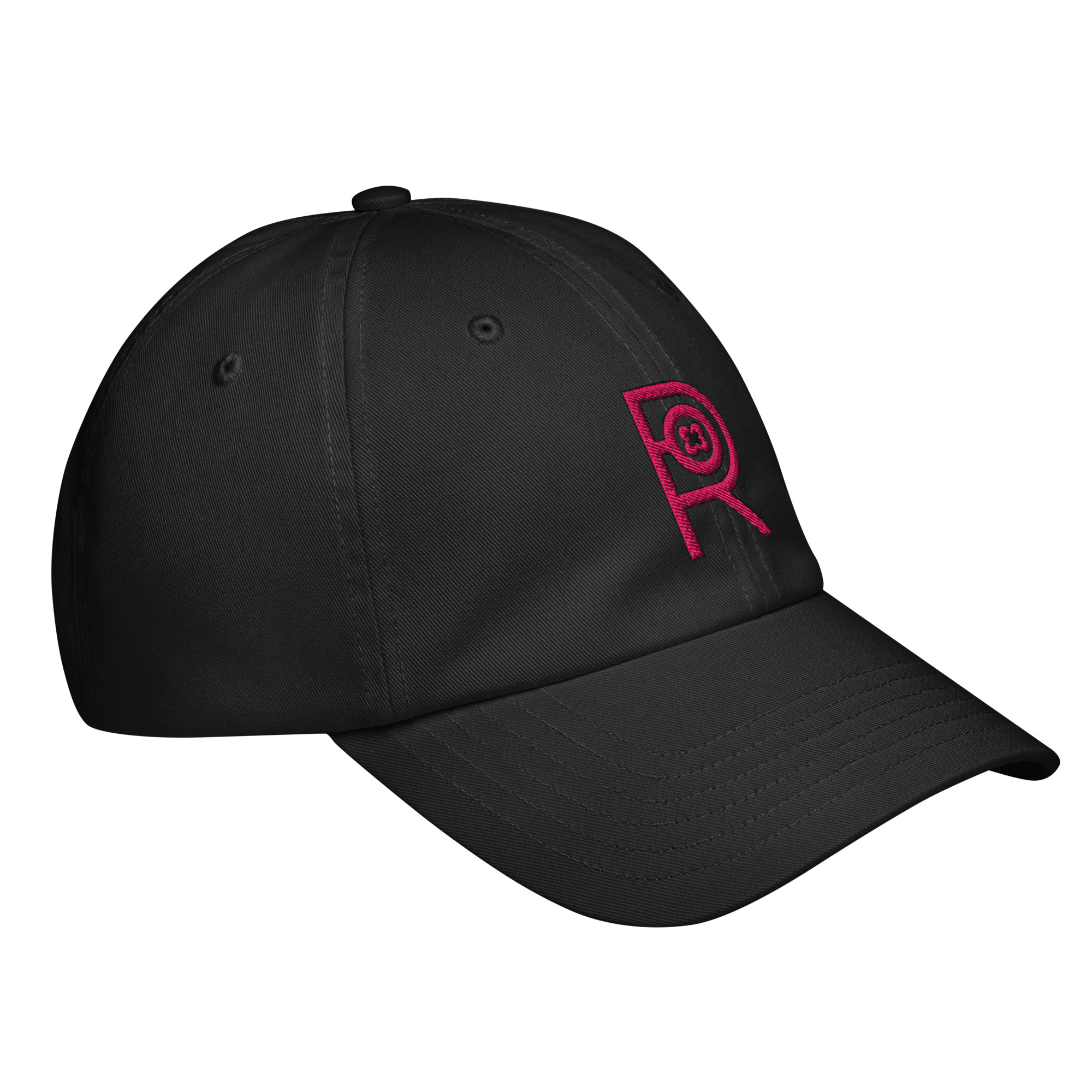 R - Pink And Black Under Armour® Dad Hat - Image 9