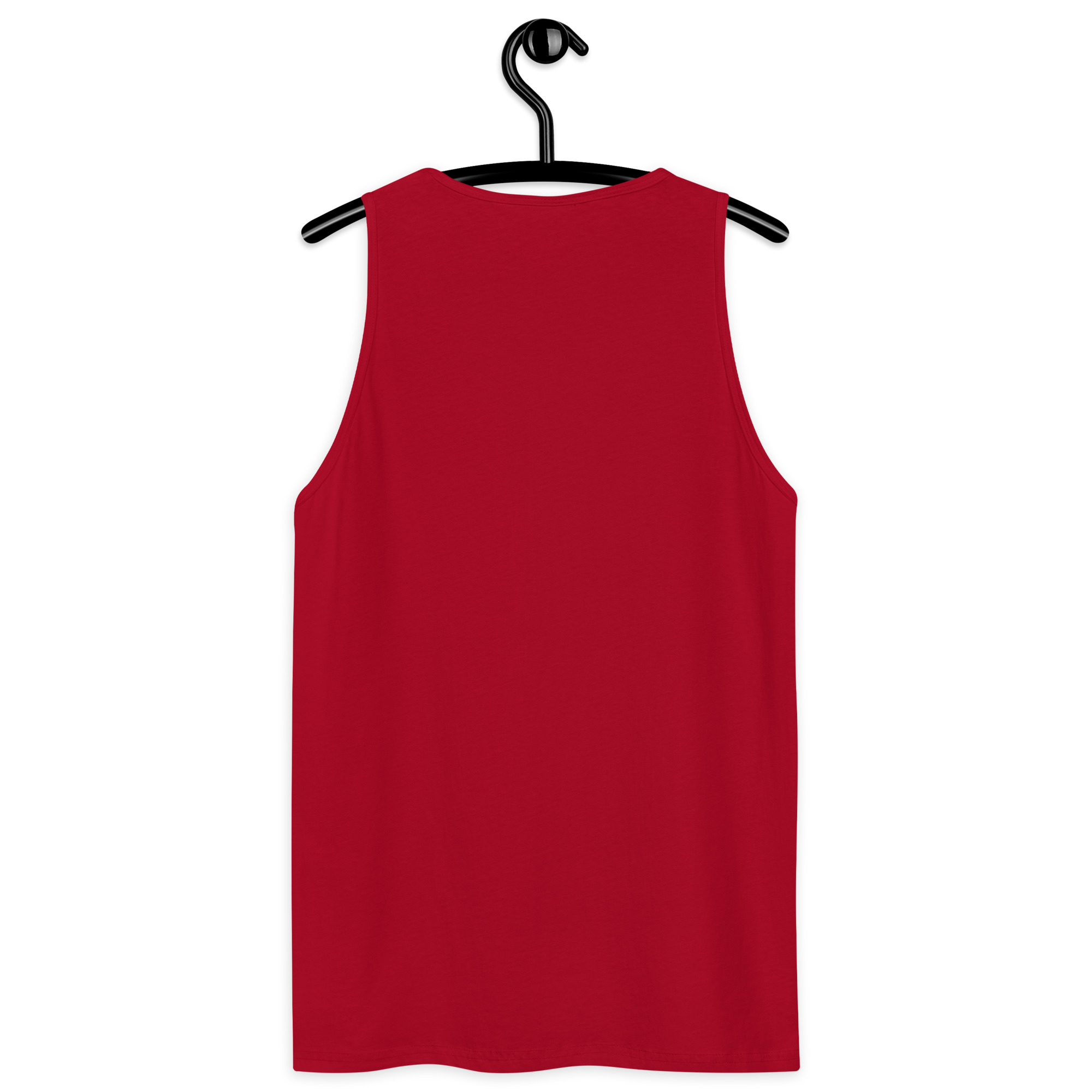 R - White And Black Outlined Men’s Premium Tank Top - Image 21