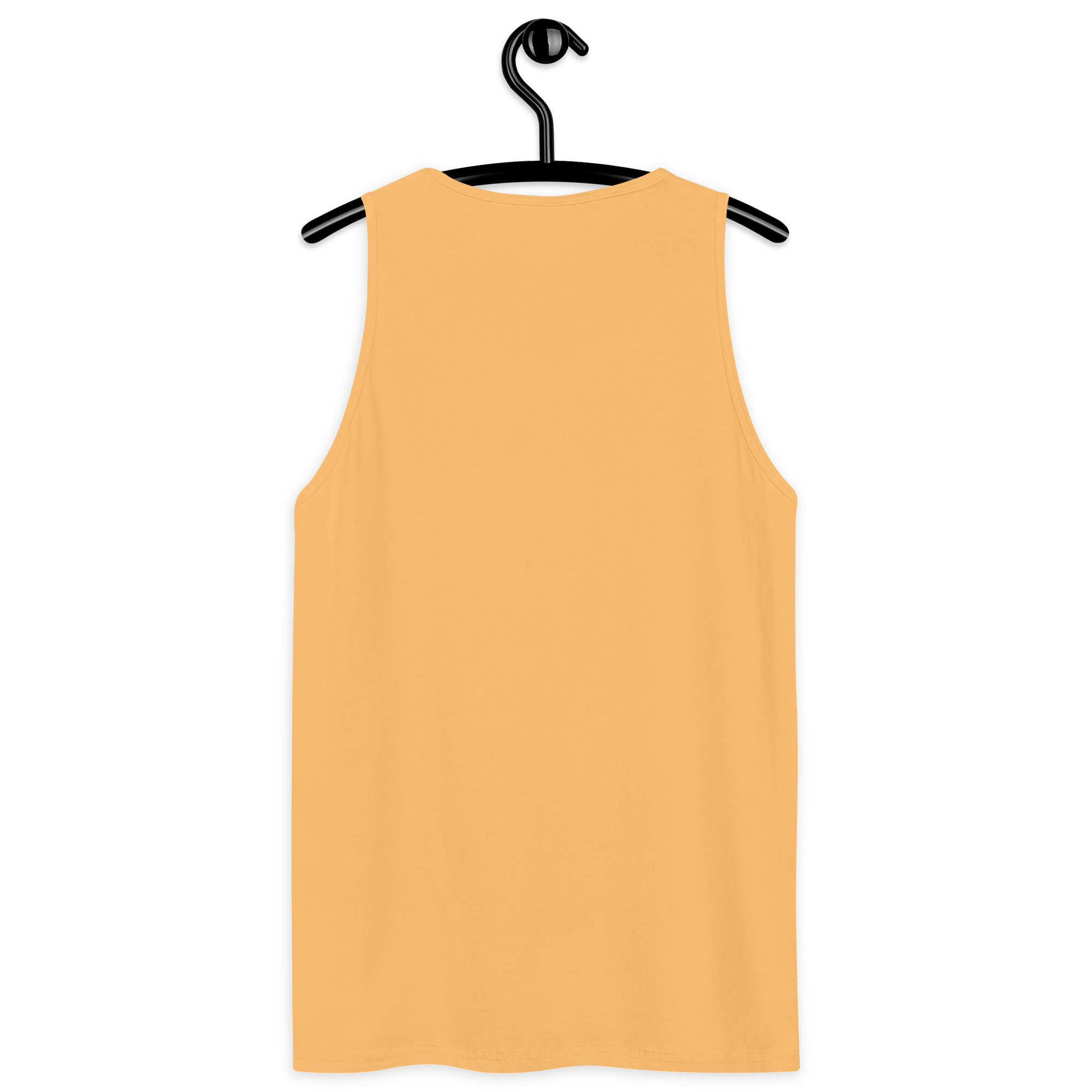 R - White And Black Outlined Men’s Premium Tank Top - Image 35