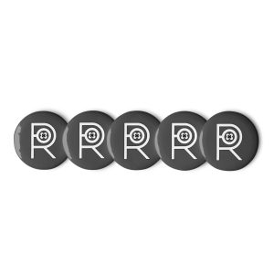 R - Set Of Eclipse Pin Buttons