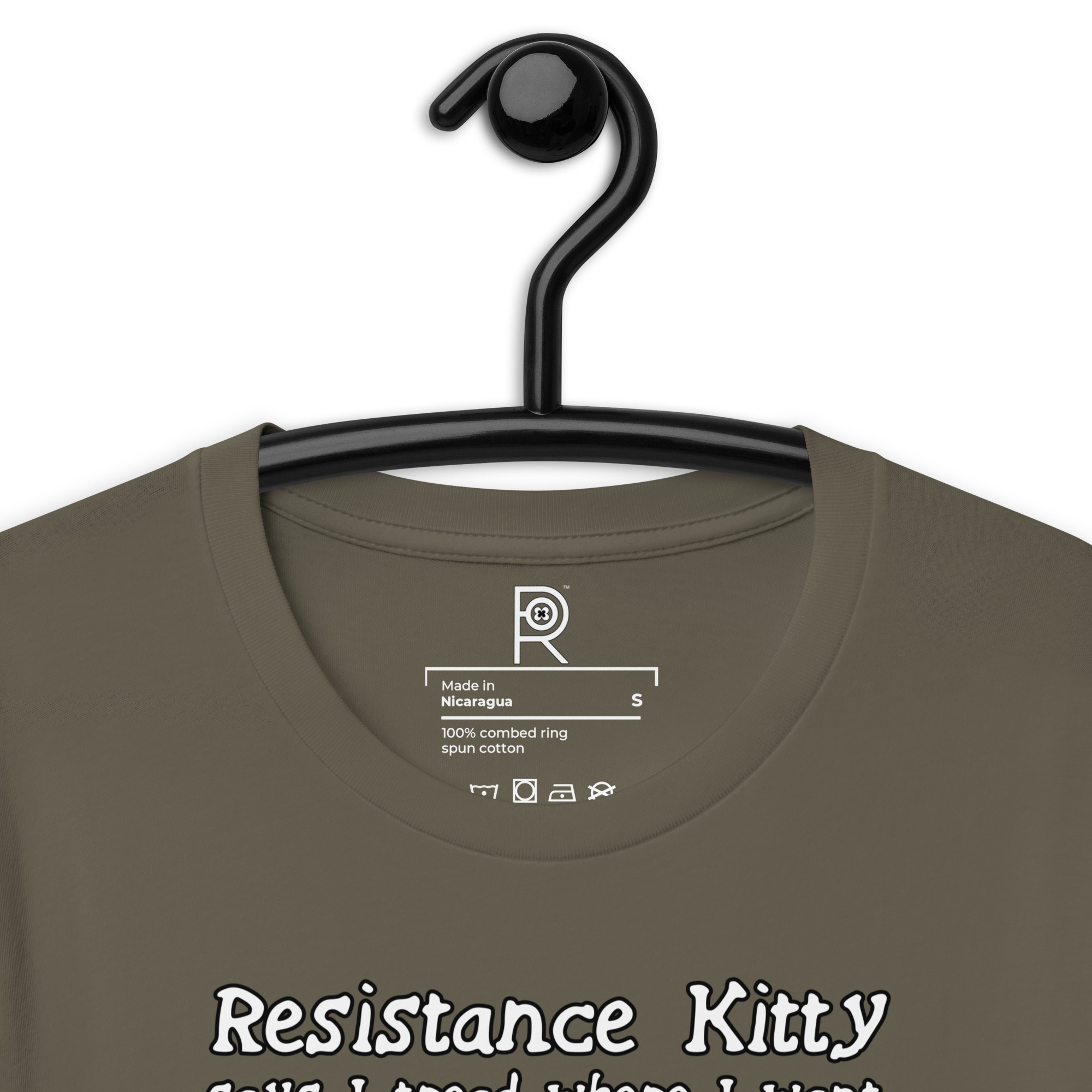 R - Resistance Kitty Says I Tread Where I Want Dark Style Unisex T-shirt - Image 55