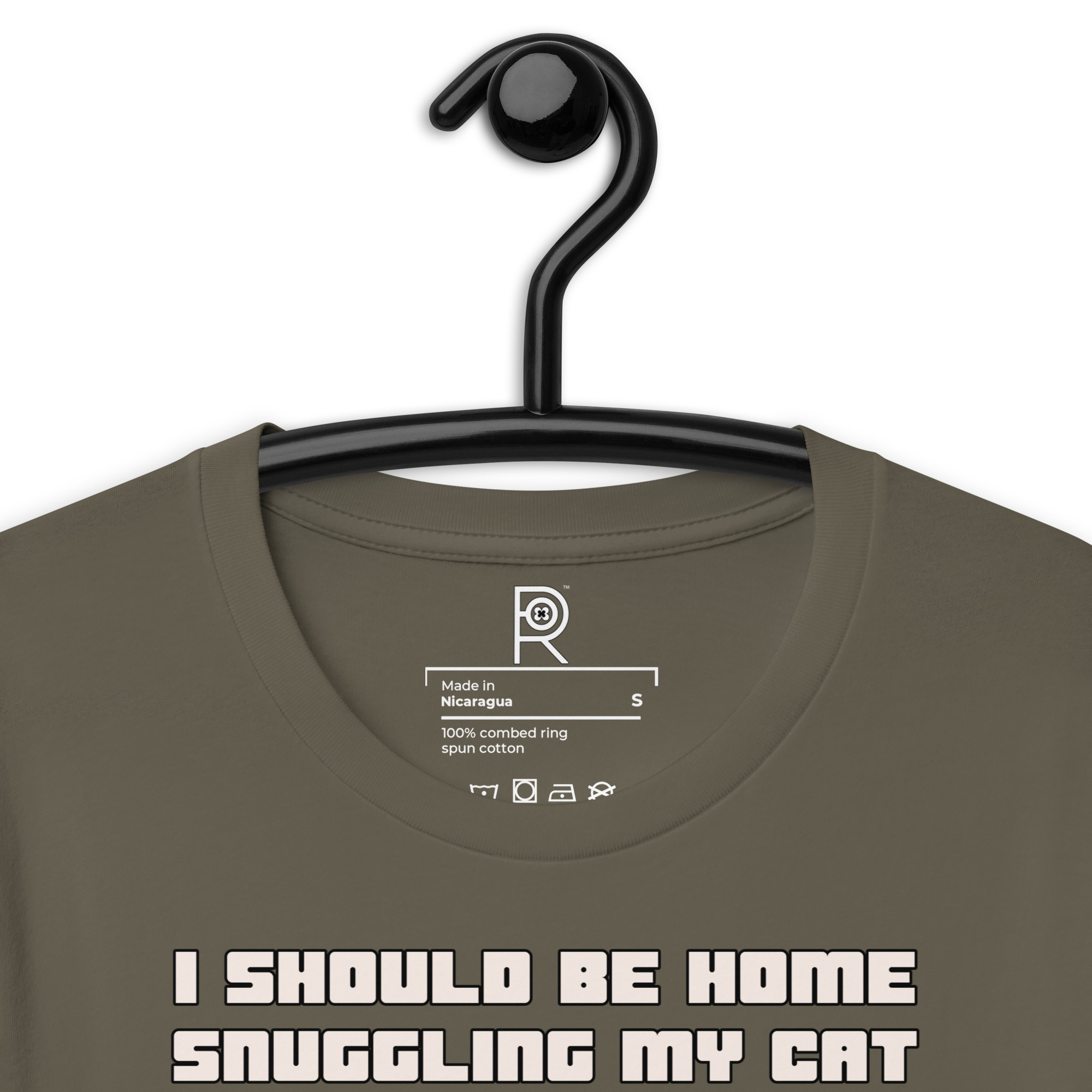 R - I Should Be Home Snuggling My Cat But Instead I Am Here Protesting F*cking Nazis Dark Style Unisex T-shirt - Image 60