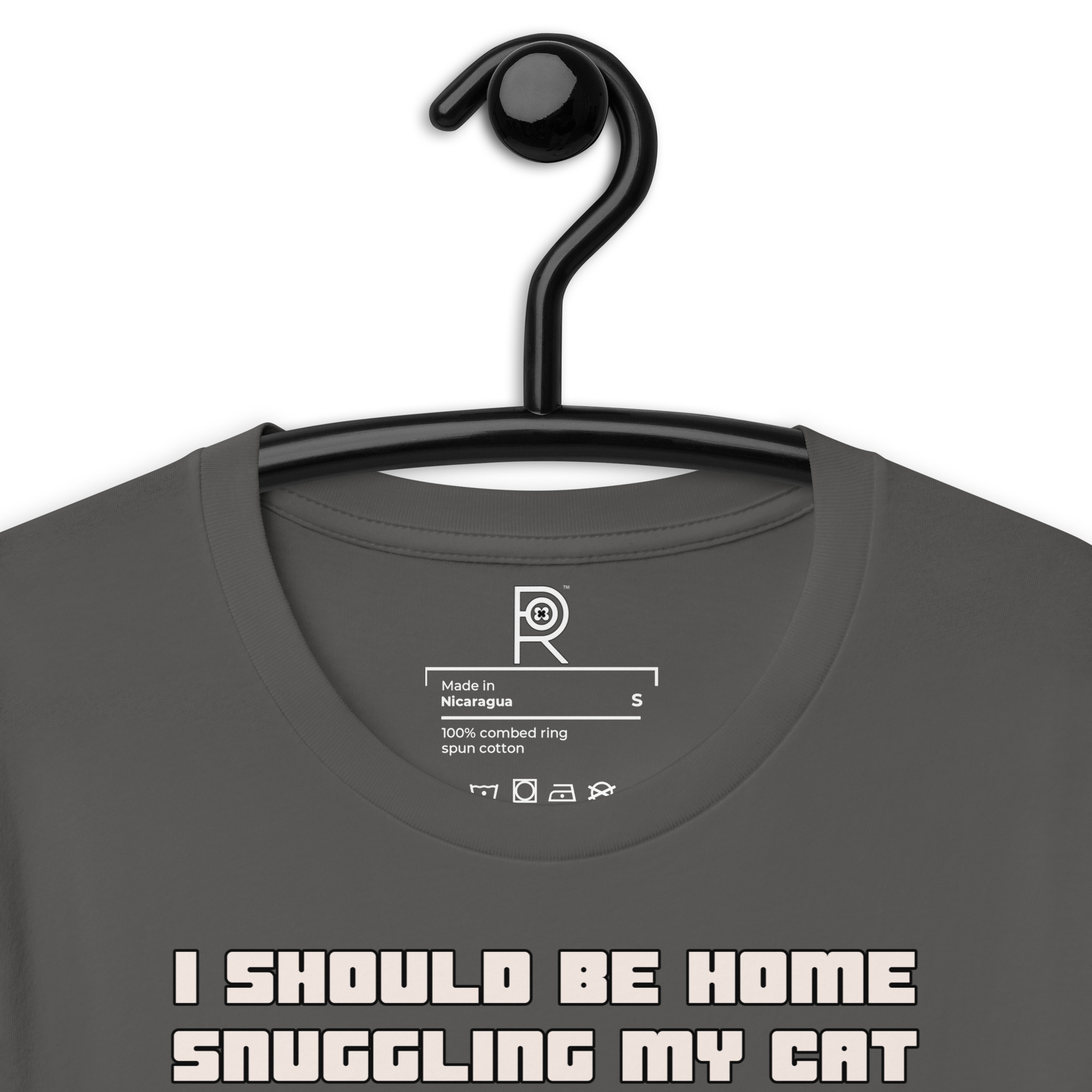 R - I Should Be Home Snuggling My Cat But Instead I Am Here Protesting F*cking Nazis Dark Style Unisex T-shirt - Image 57