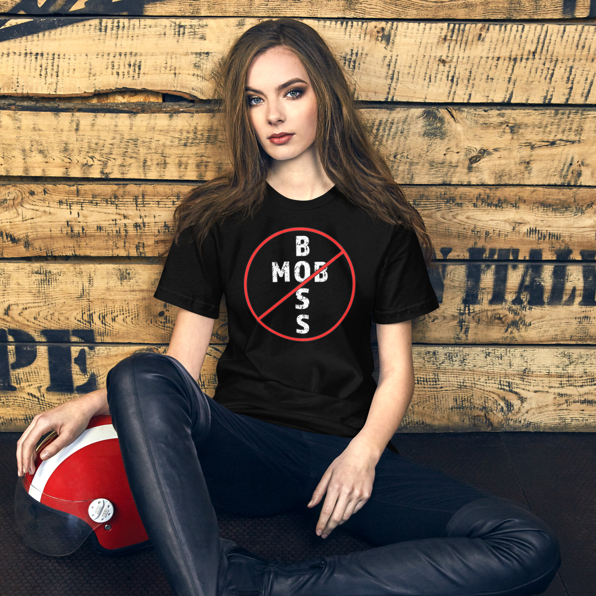 R - Mob Boss No Dark Style Unisex T-shirt - Image 3