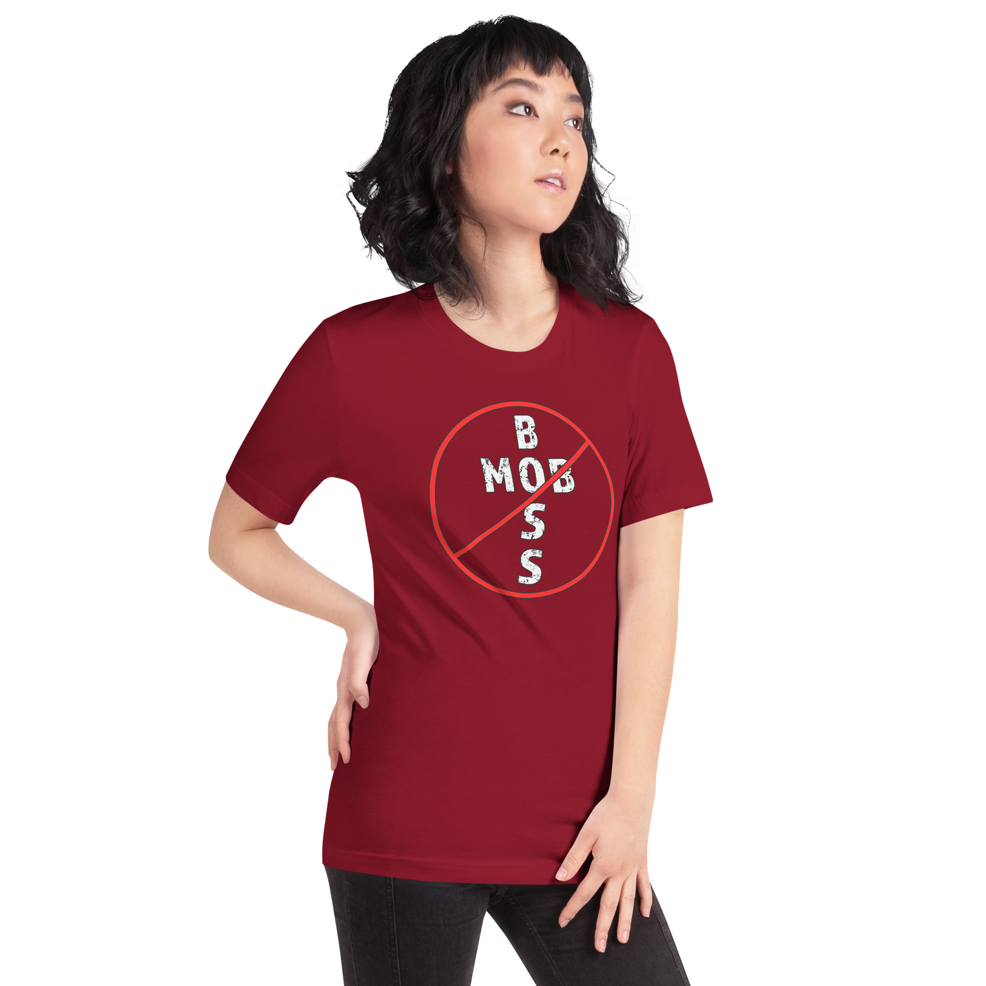R - Mob Boss No Dark Style Unisex T-shirt - Image 8