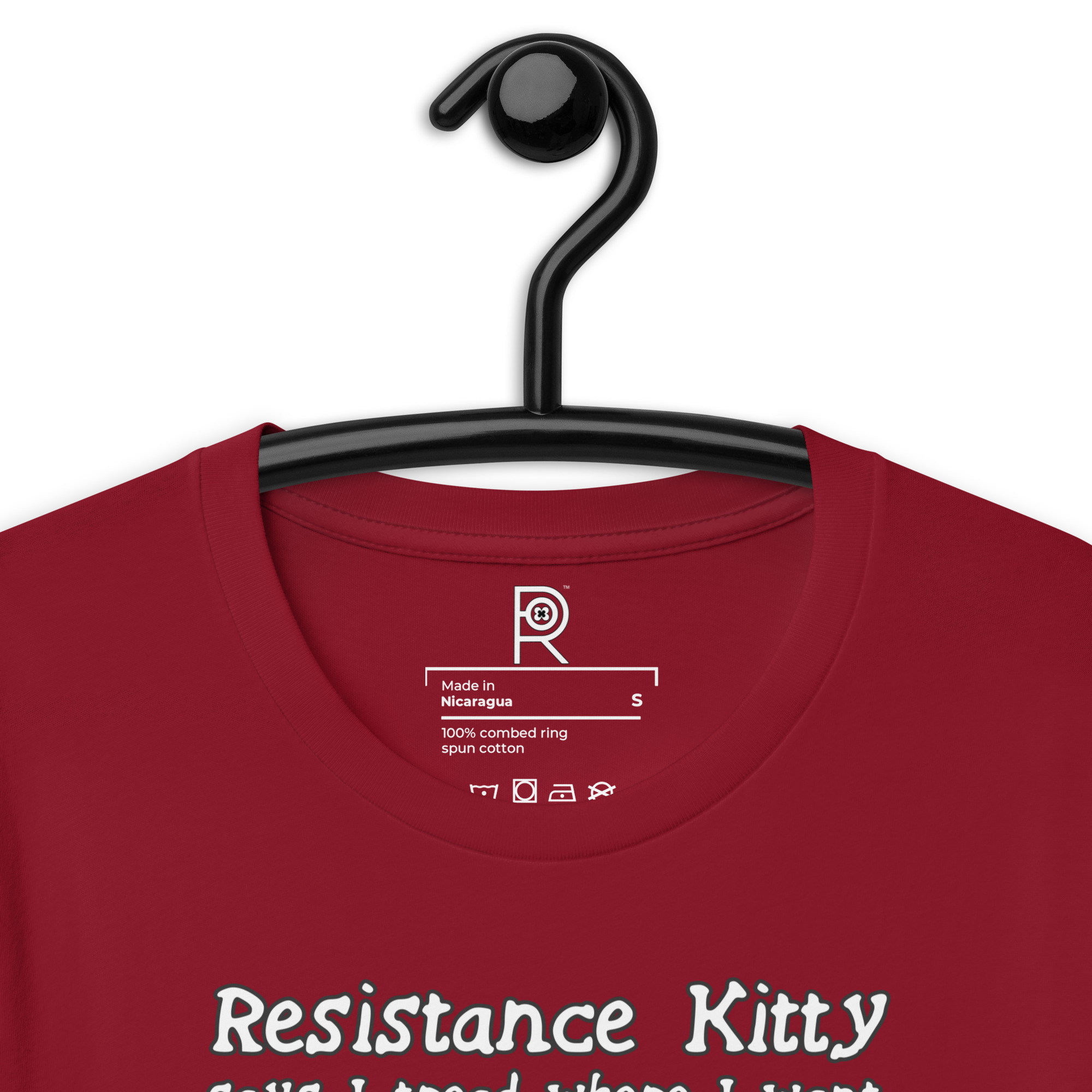 R - Resistance Kitty Says I Tread Where I Want Dark Style Unisex T-shirt - Image 37