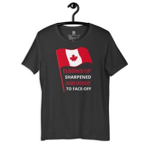 R - Elbows Up Sharpened Ready To Face-Off Dark Style Unisex T-shirt