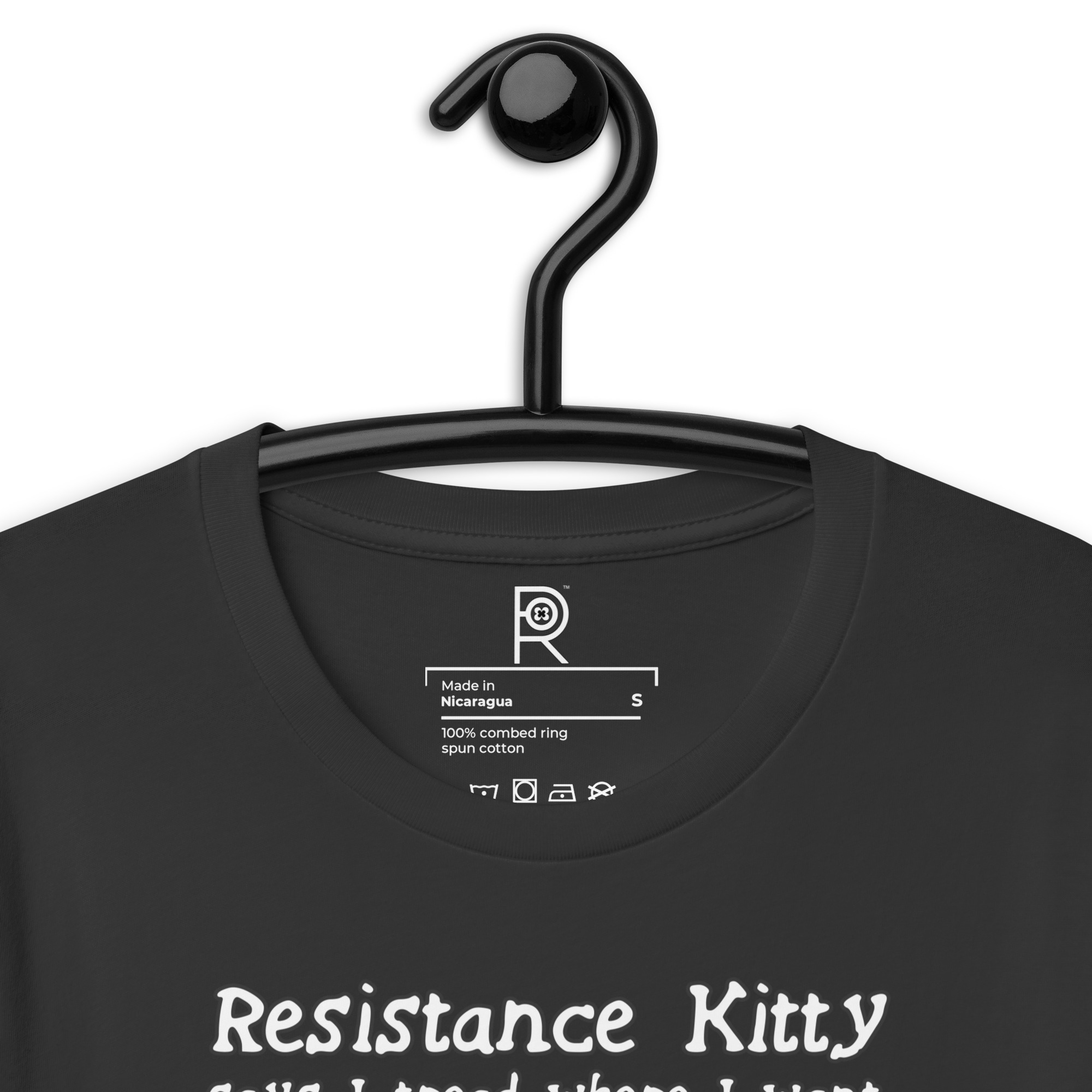 R - Resistance Kitty Says I Tread Where I Want Dark Style Unisex T-shirt - Image 41