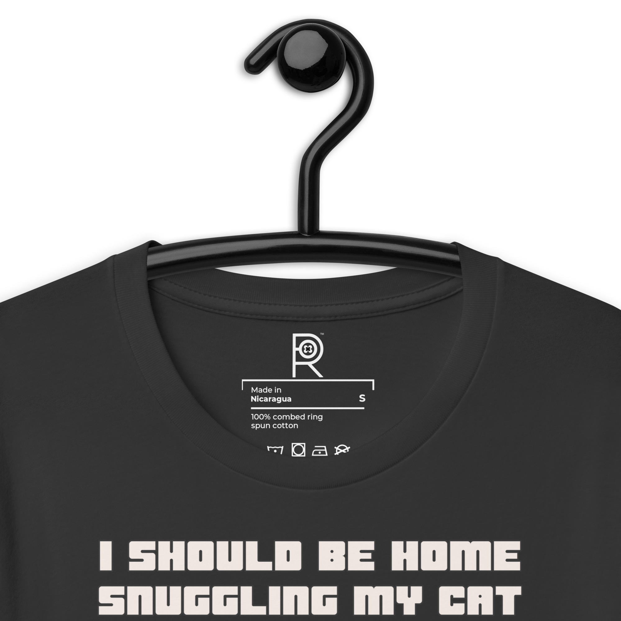 R - I Should Be Home Snuggling My Cat But Instead I Am Here Protesting F*cking Nazis Dark Style Unisex T-shirt - Image 42