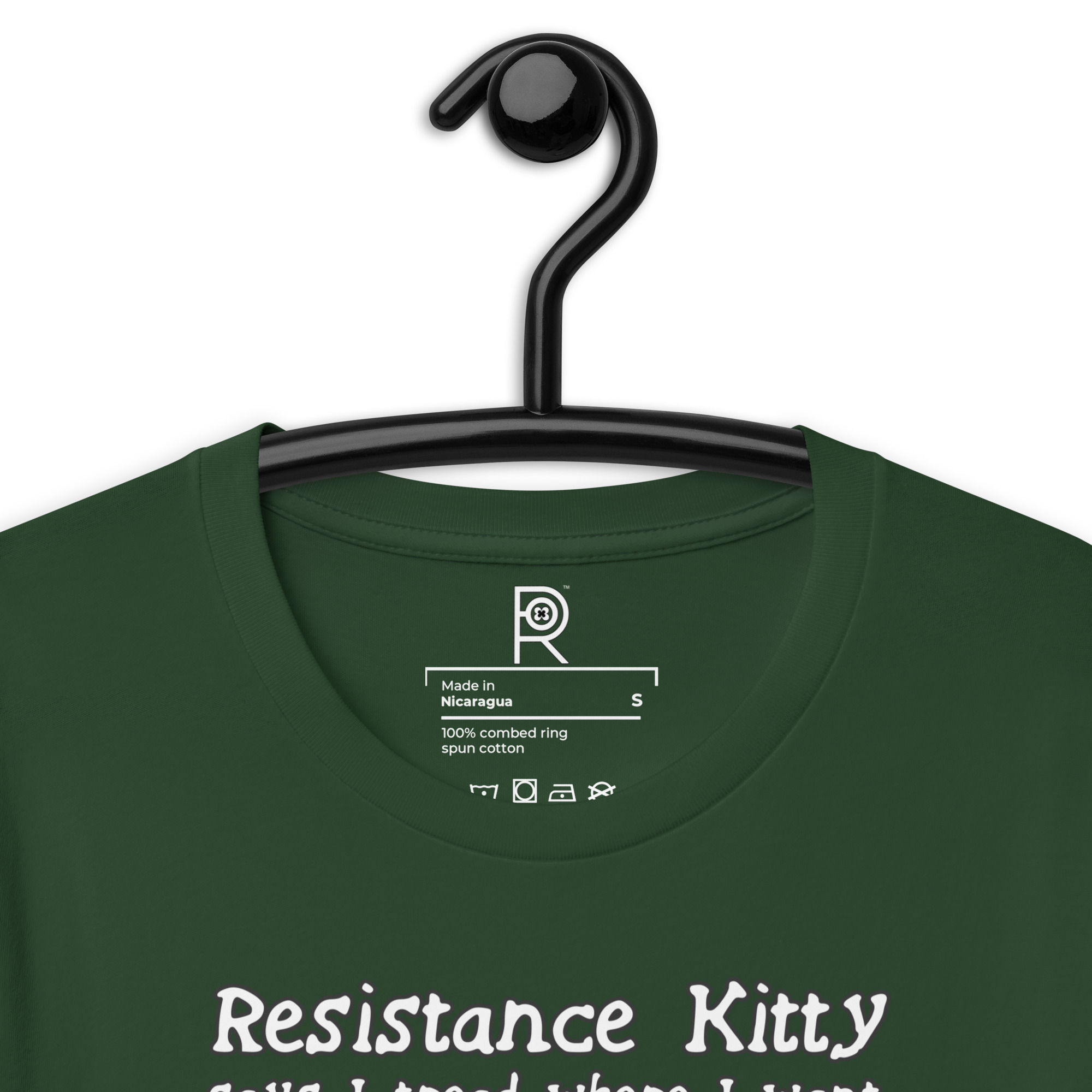 R - Resistance Kitty Says I Tread Where I Want Dark Style Unisex T-shirt - Image 47