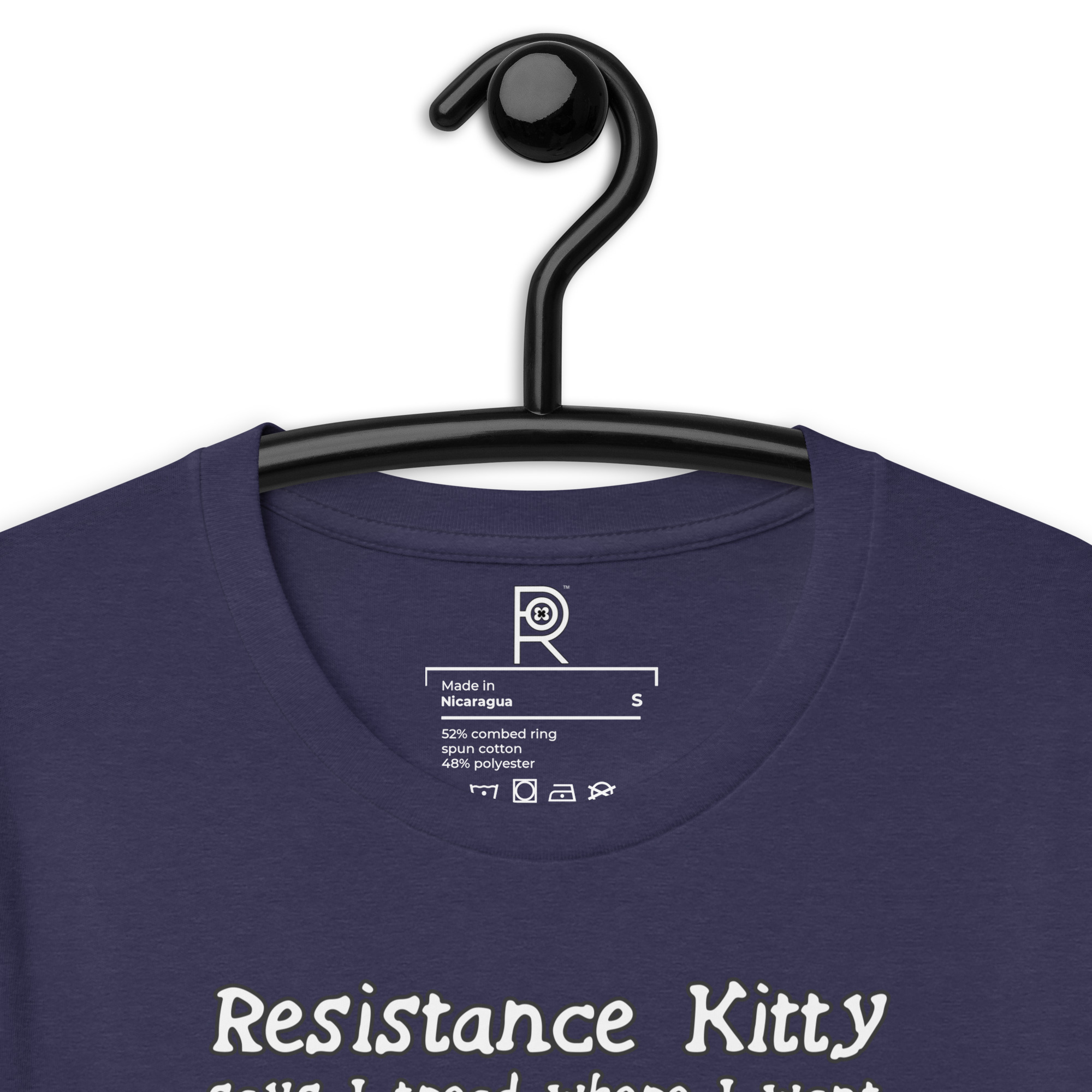 R - Resistance Kitty Says I Tread Where I Want Dark Style Unisex T-shirt - Image 43