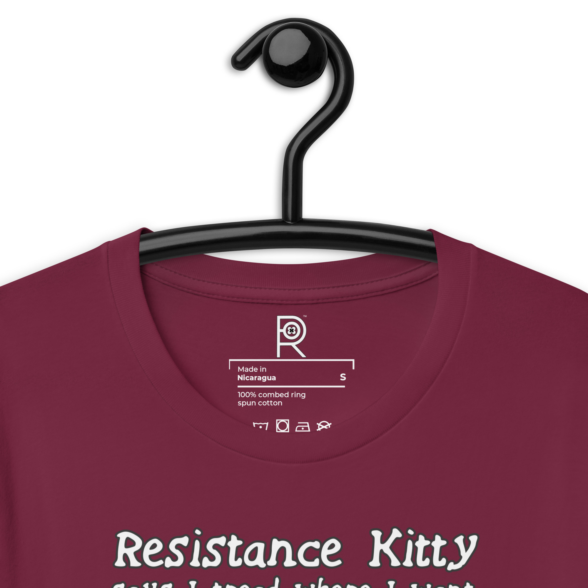 R - Resistance Kitty Says I Tread Where I Want Dark Style Unisex T-shirt - Image 45