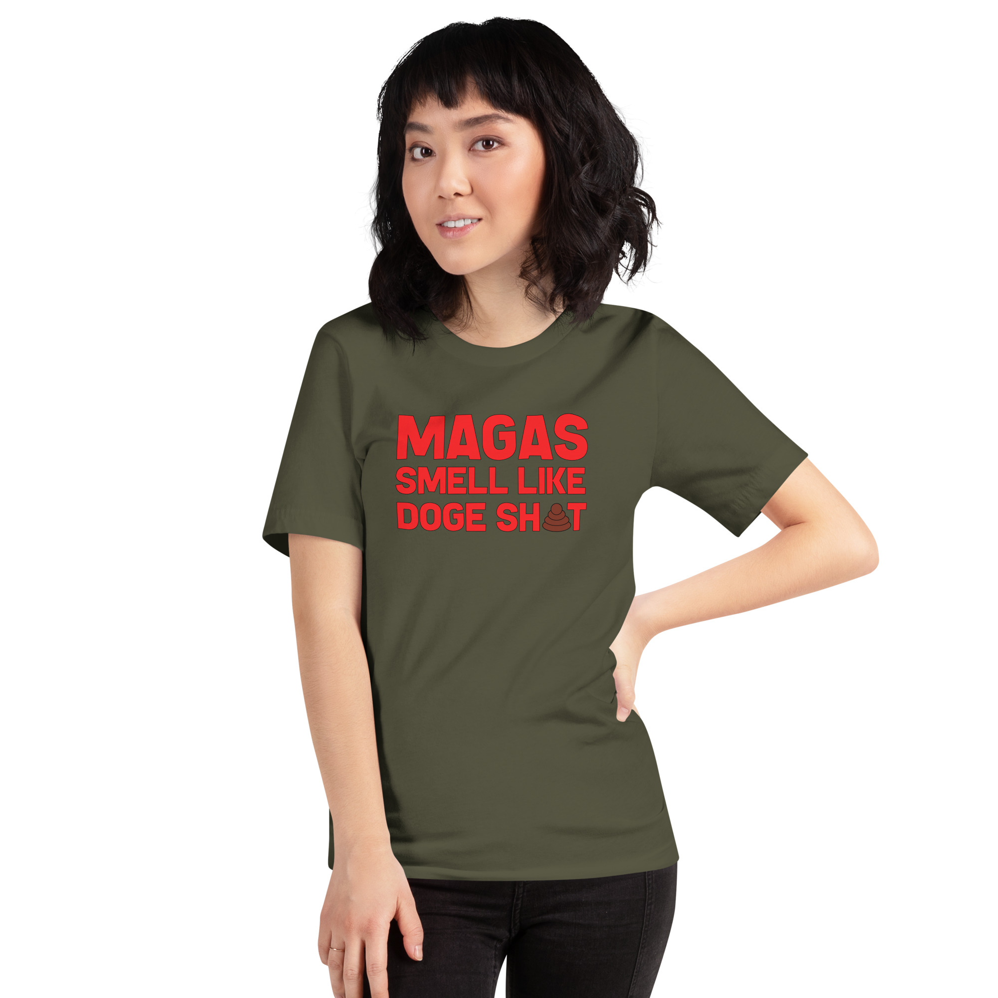 R - Magas Smell Like Doge Sht Dark Style Unisex T-shirt - Image 11