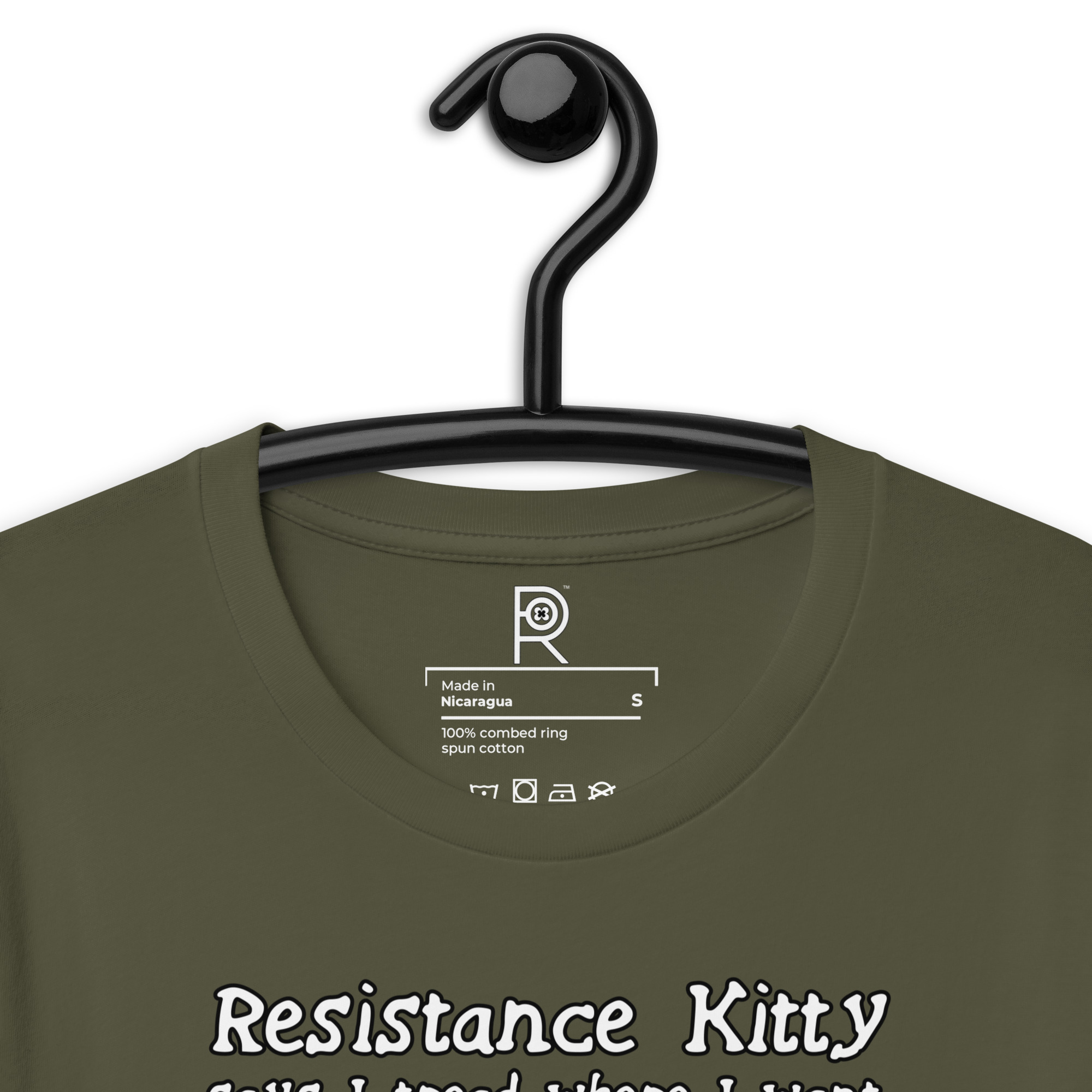 R - Resistance Kitty Says I Tread Where I Want Dark Style Unisex T-shirt - Image 51
