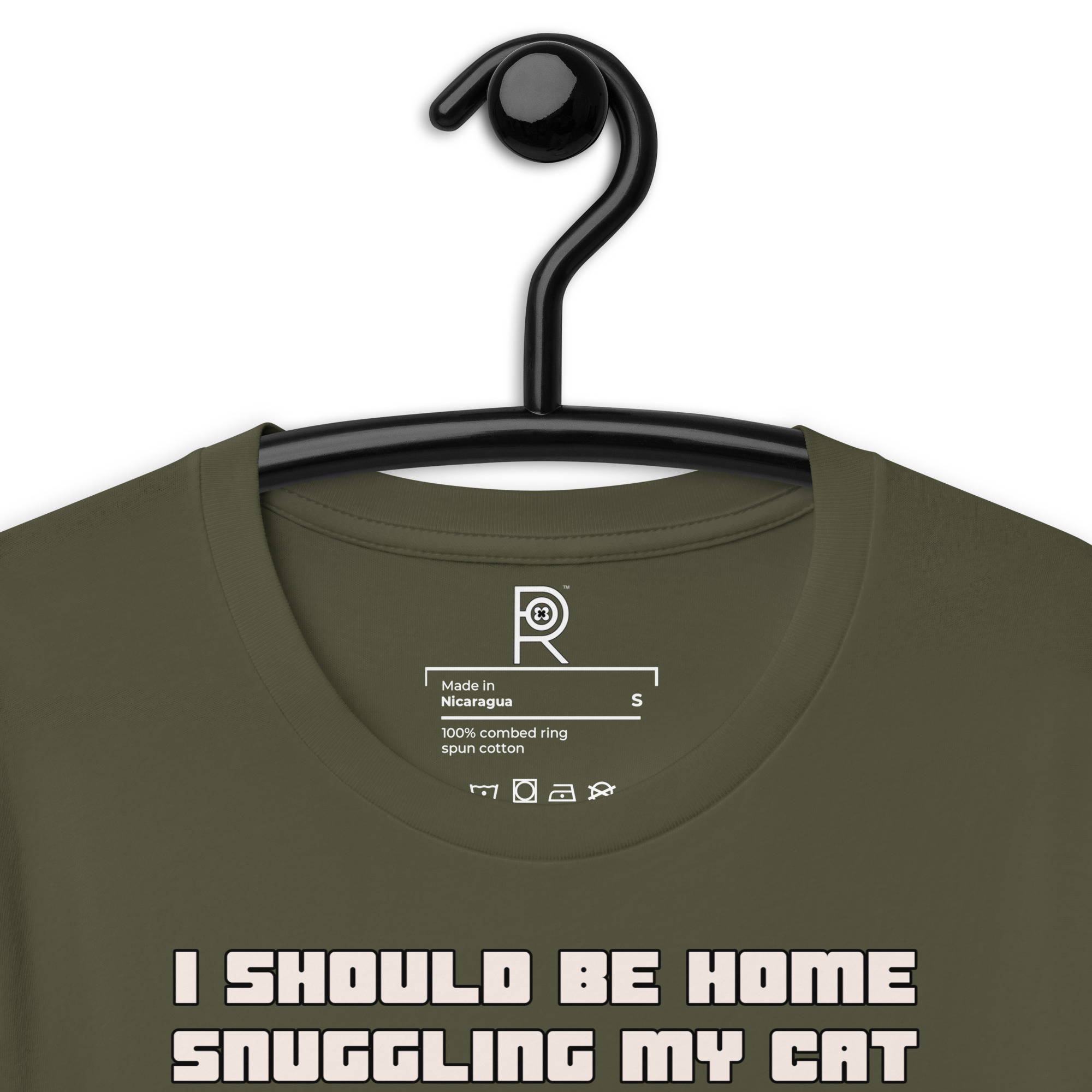 R - I Should Be Home Snuggling My Cat But Instead I Am Here Protesting F*cking Nazis Dark Style Unisex T-shirt - Image 51