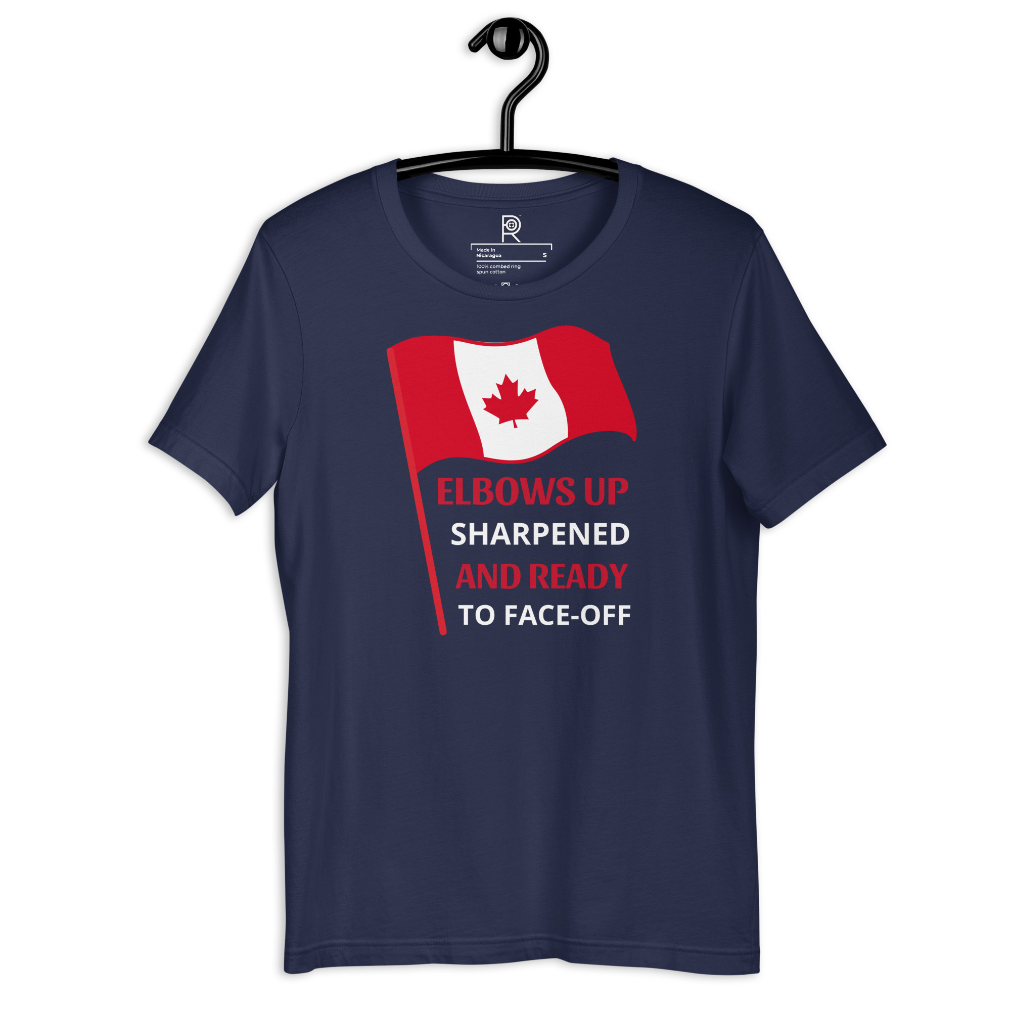R - Elbows Up Sharpened Ready To Face-Off Dark Style Unisex T-shirt - Image 21