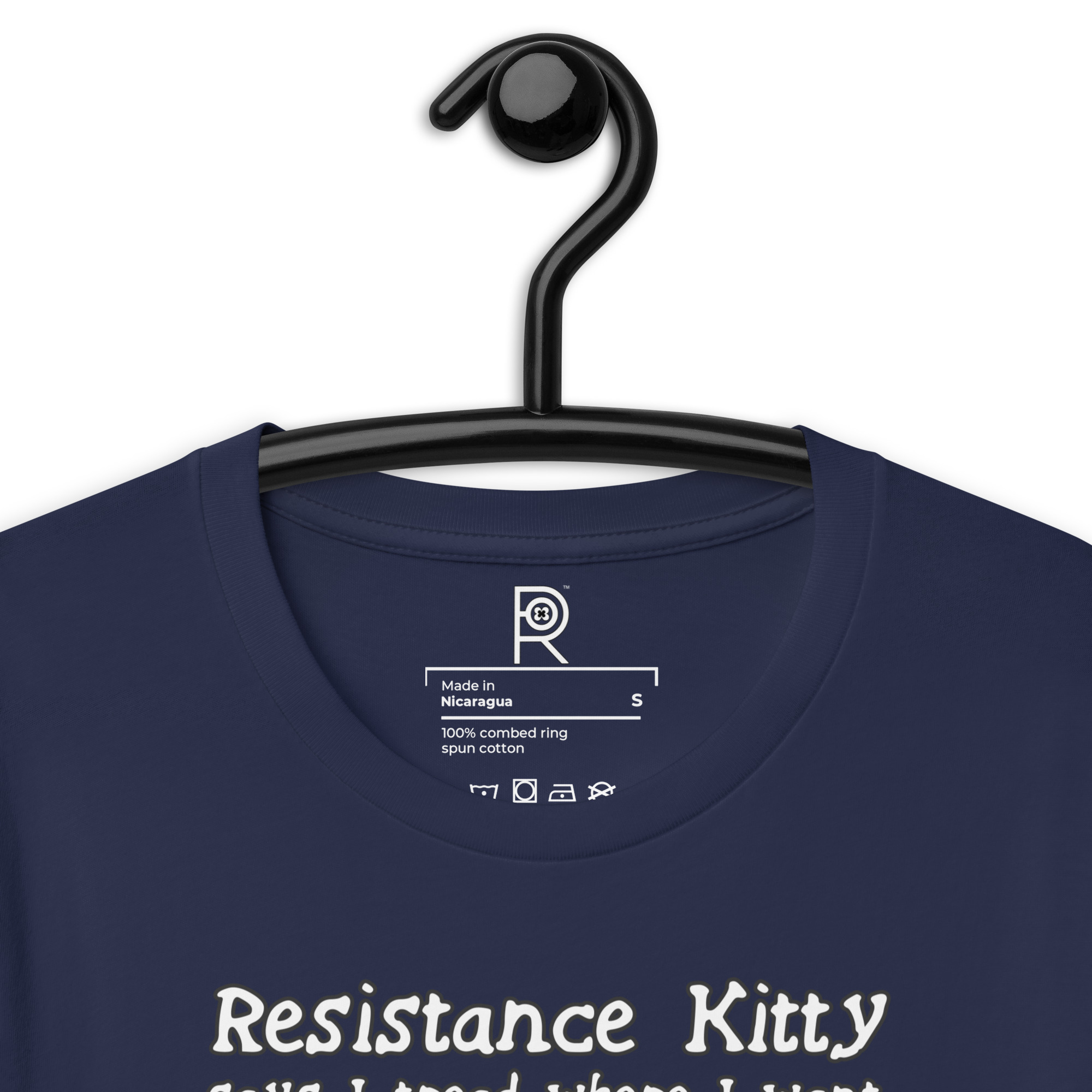 R - Resistance Kitty Says I Tread Where I Want Dark Style Unisex T-shirt - Image 35