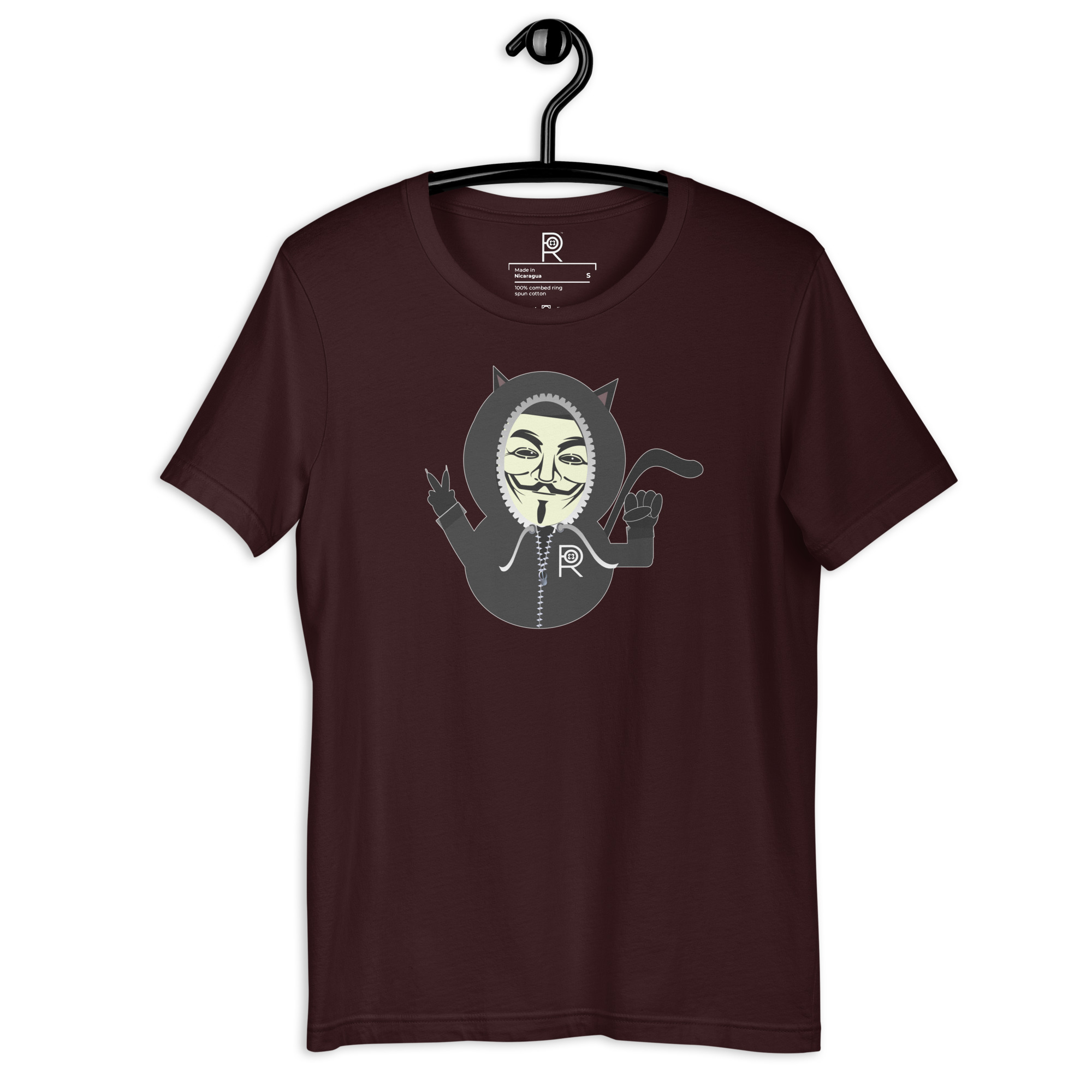 R - Anonymous Resistance Kitty Dark Style Unisex T-shirt - Image 33