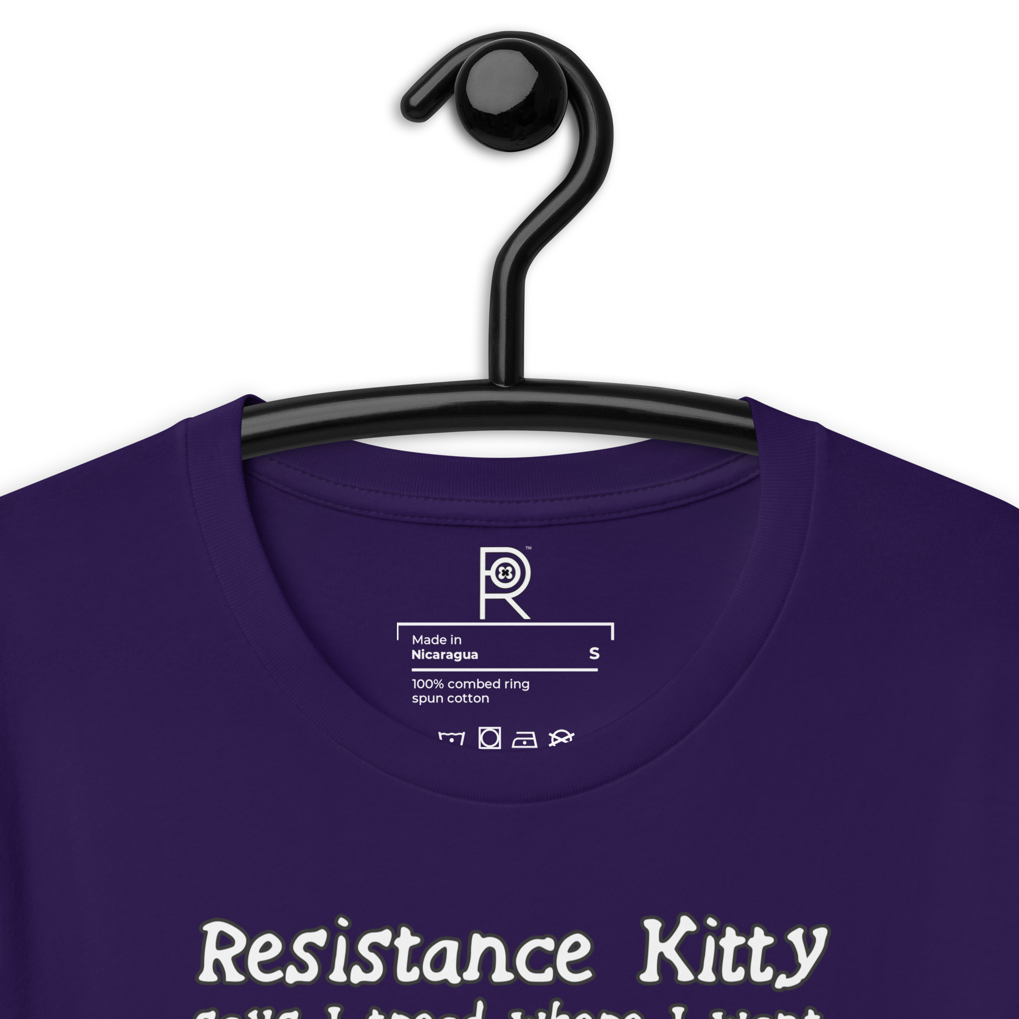 R - Resistance Kitty Says I Tread Where I Want Dark Style Unisex T-shirt - Image 33