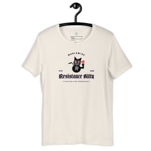 R - Resistance Kitty Fighting For Democracy Worldwide Estd 2025 Light Style Unisex T-shirt