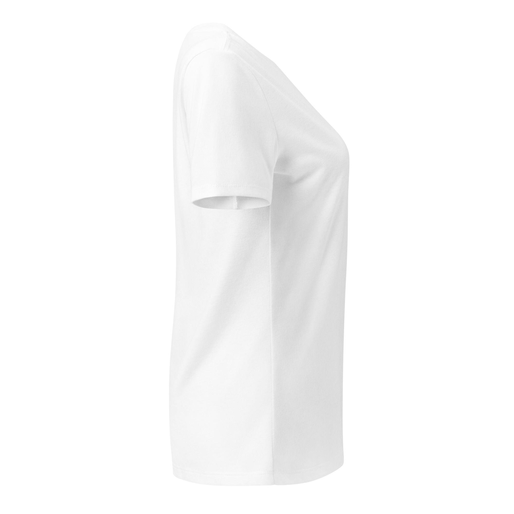 R - White And Black Outlined Women’s Relaxed V-neck T-shirt - Image 29