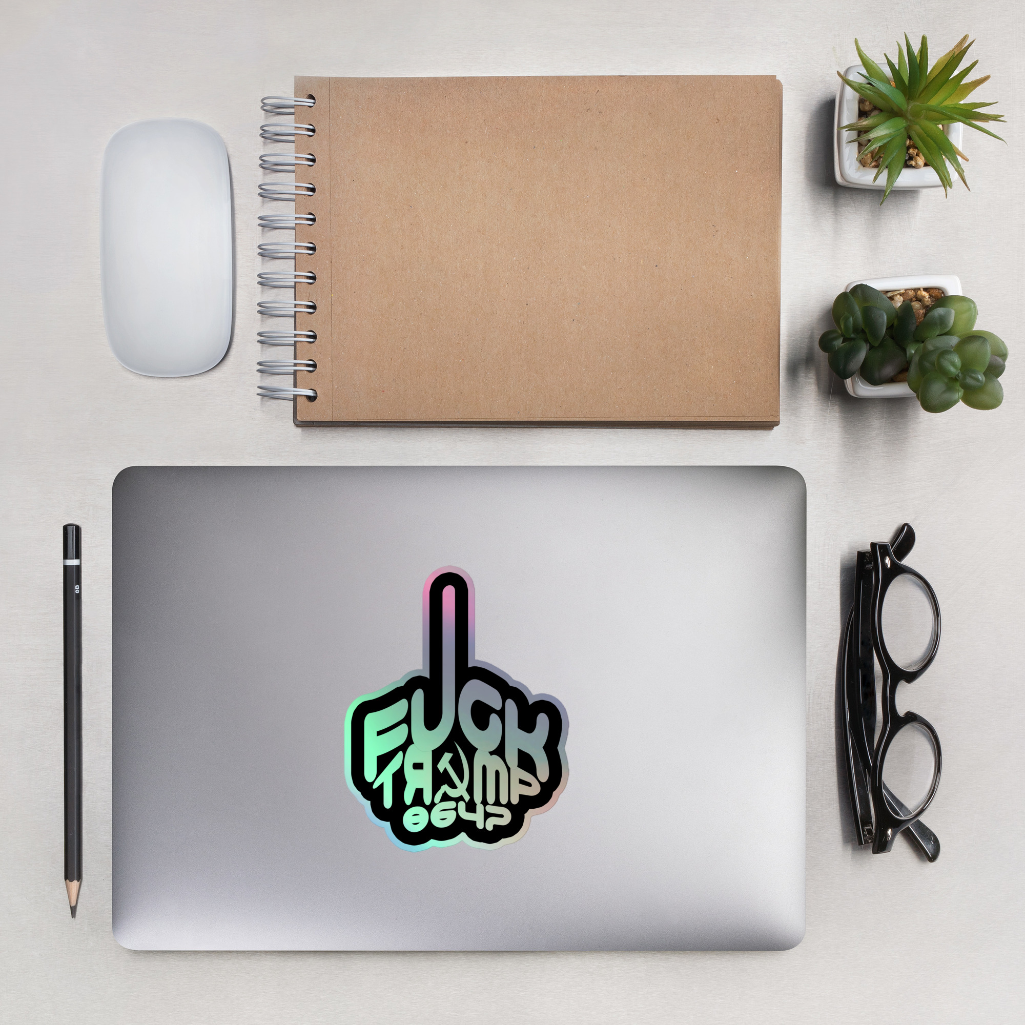 R - Fck Trump 8647 Holographic Stickers - Image 6