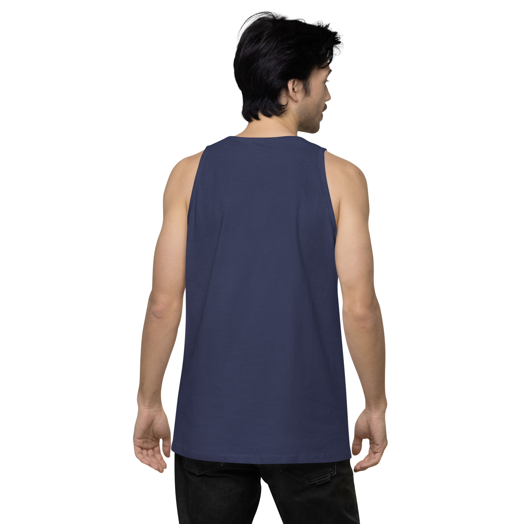 R - This Is My Resisting Bitch Face Dark Style Men’s Premium Tank Top - Image 25