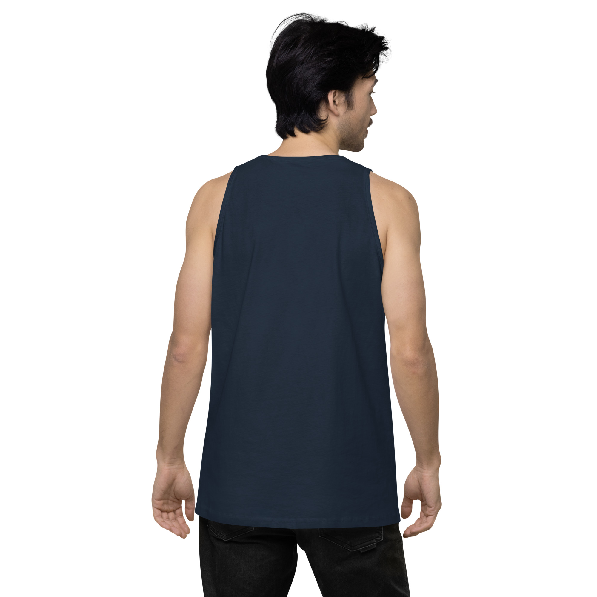 R - This Is My Resisting Bitch Face Dark Style Men’s Premium Tank Top - Image 16