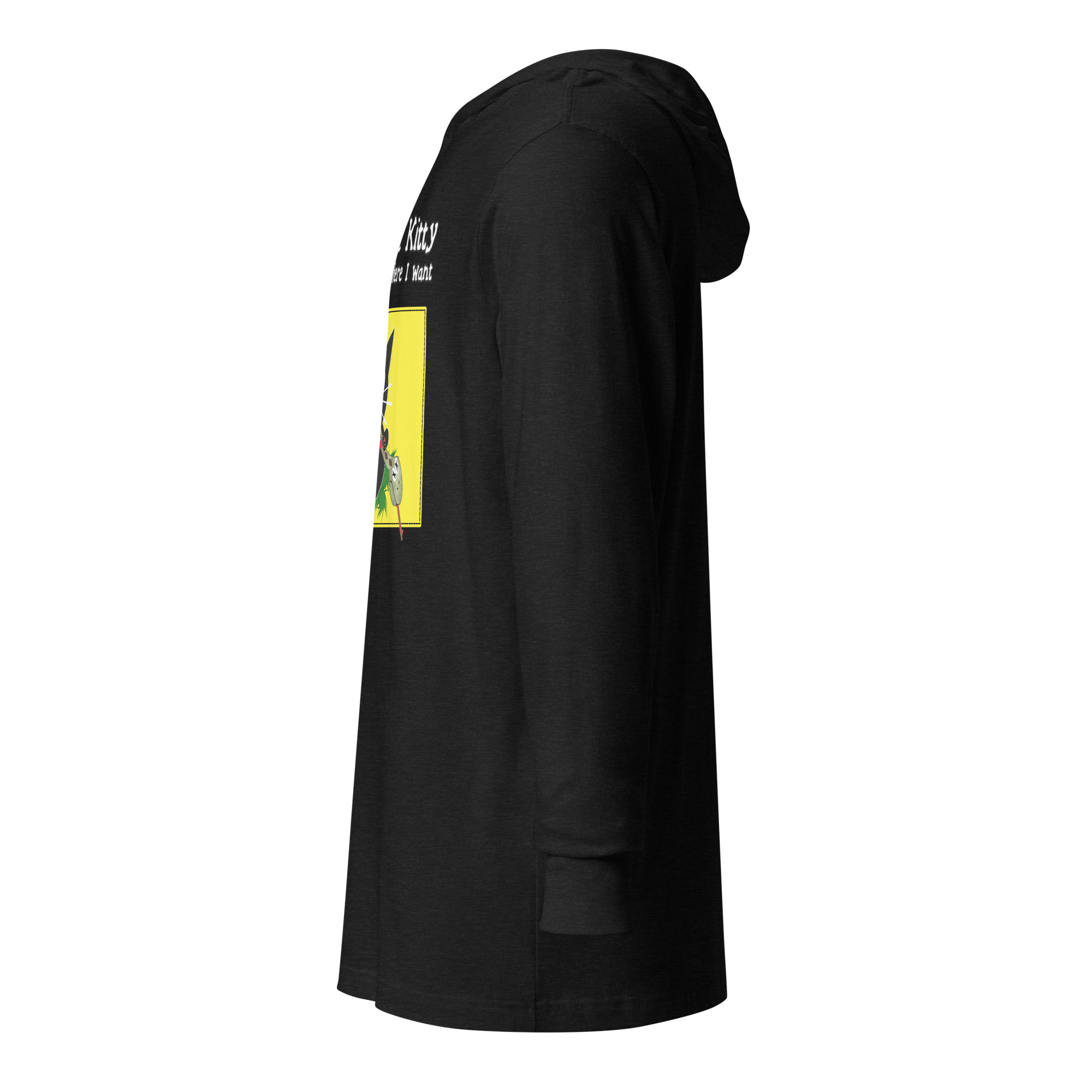 R - Resistance Kitty Says I Tread Where I Want Hooded Long-sleeve Tee Shirt - Image 21
