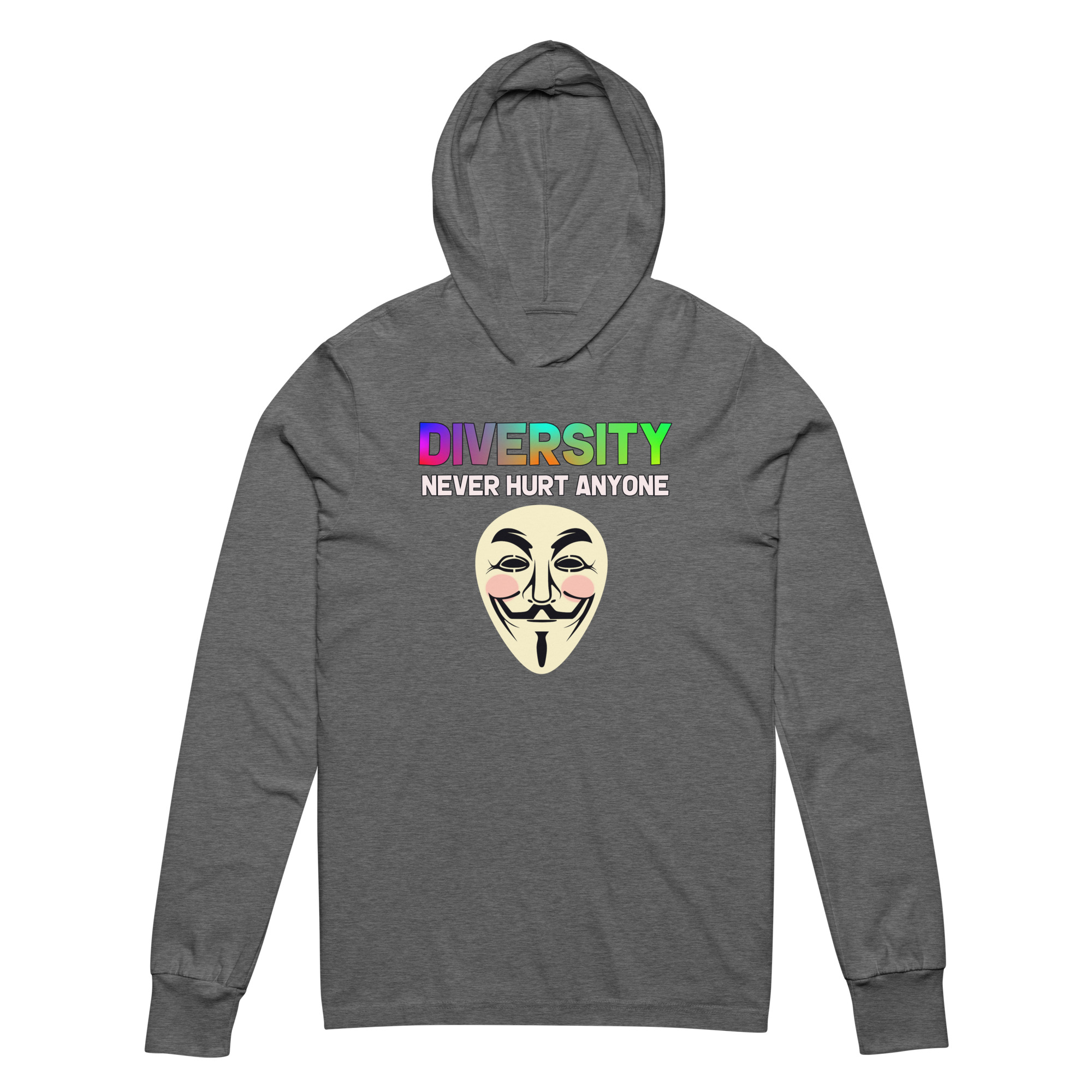 R - Diversity Never Hurt Anyone Hooded Long-sleeve Tee - Image 14