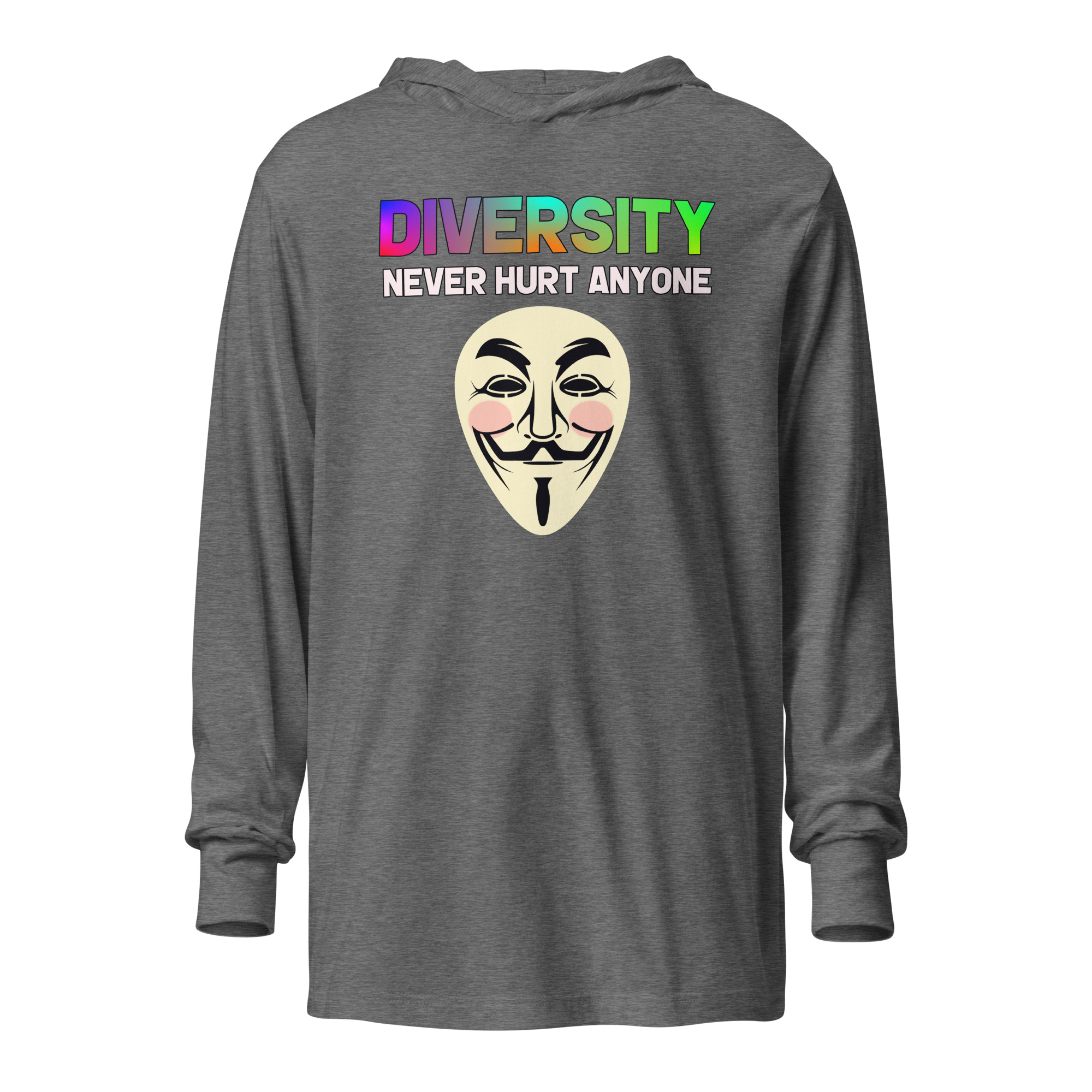 R - Diversity Never Hurt Anyone Hooded Long-sleeve Tee - Image 28