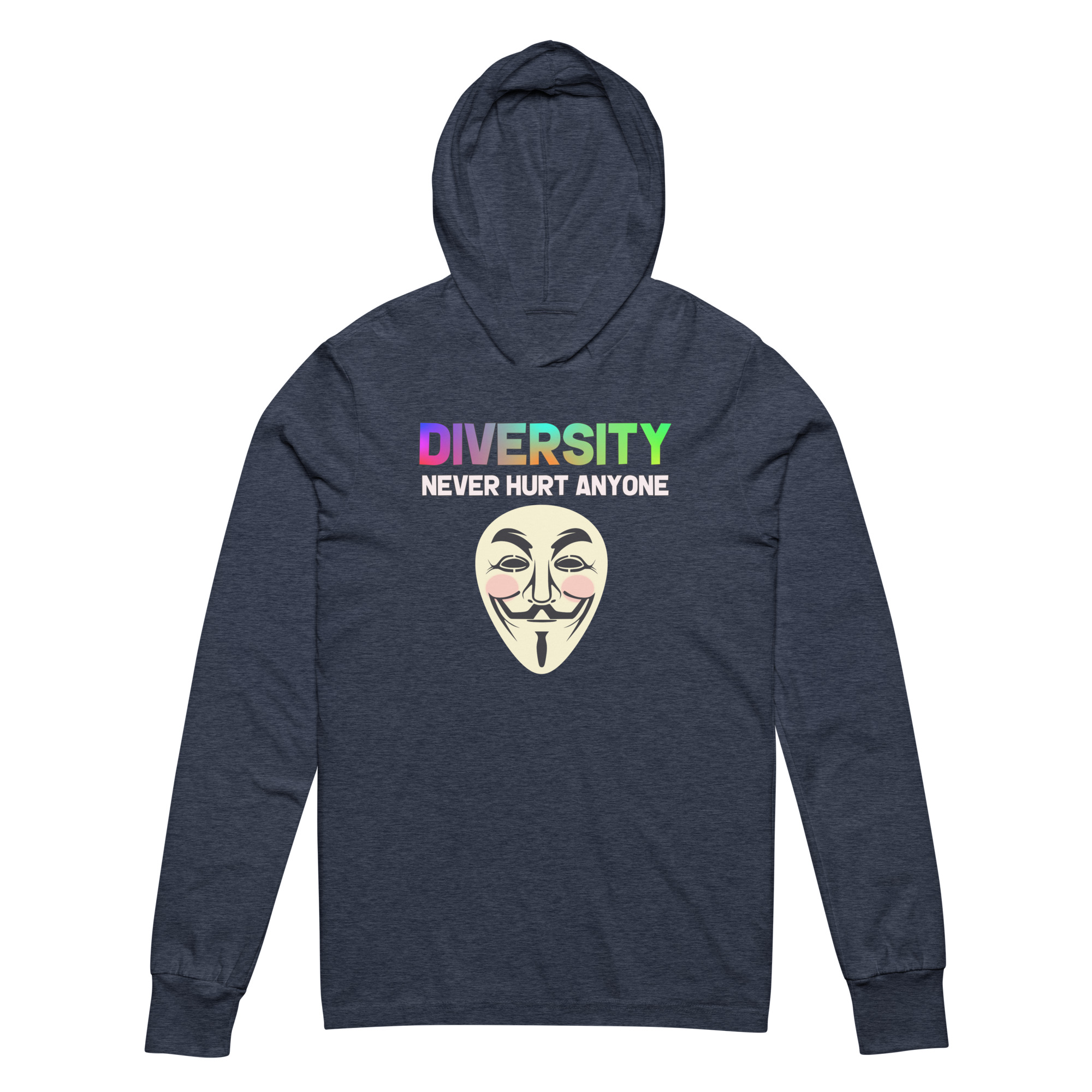 R - Diversity Never Hurt Anyone Hooded Long-sleeve Tee - Image 15