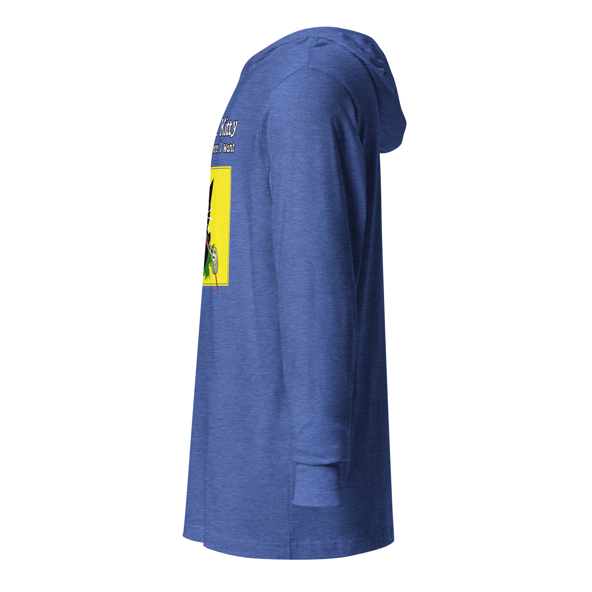 R - Resistance Kitty Says I Tread Where I Want Hooded Long-sleeve Tee Shirt - Image 37