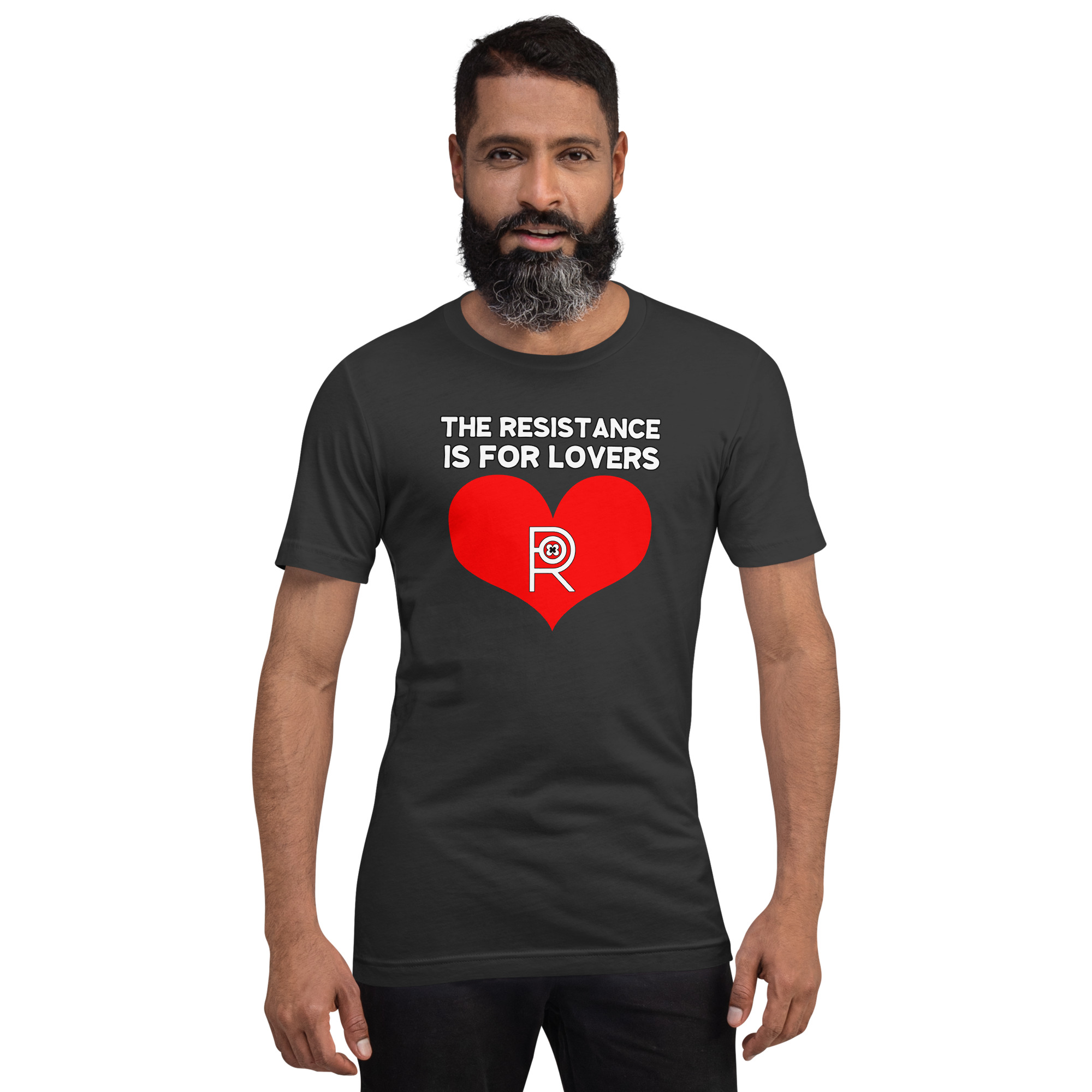 R - The Resistance Is For Lovers Dark Style Unisex T-shirt - Image 11