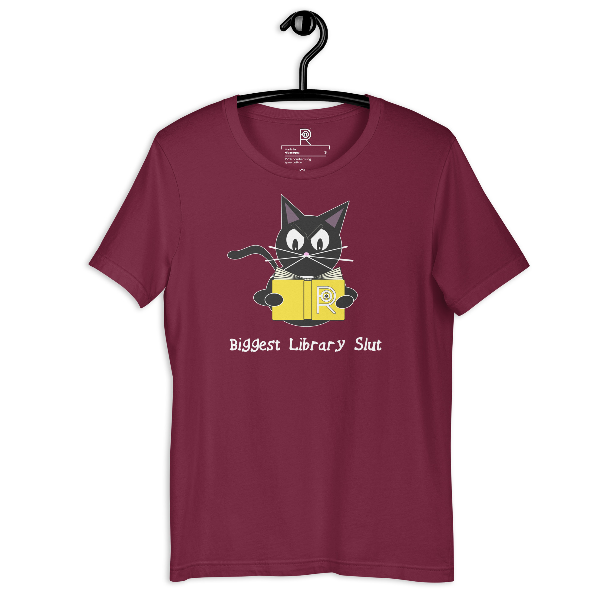 R - Biggest Library Slut Dark Style Unisex T-shirt - Image 47