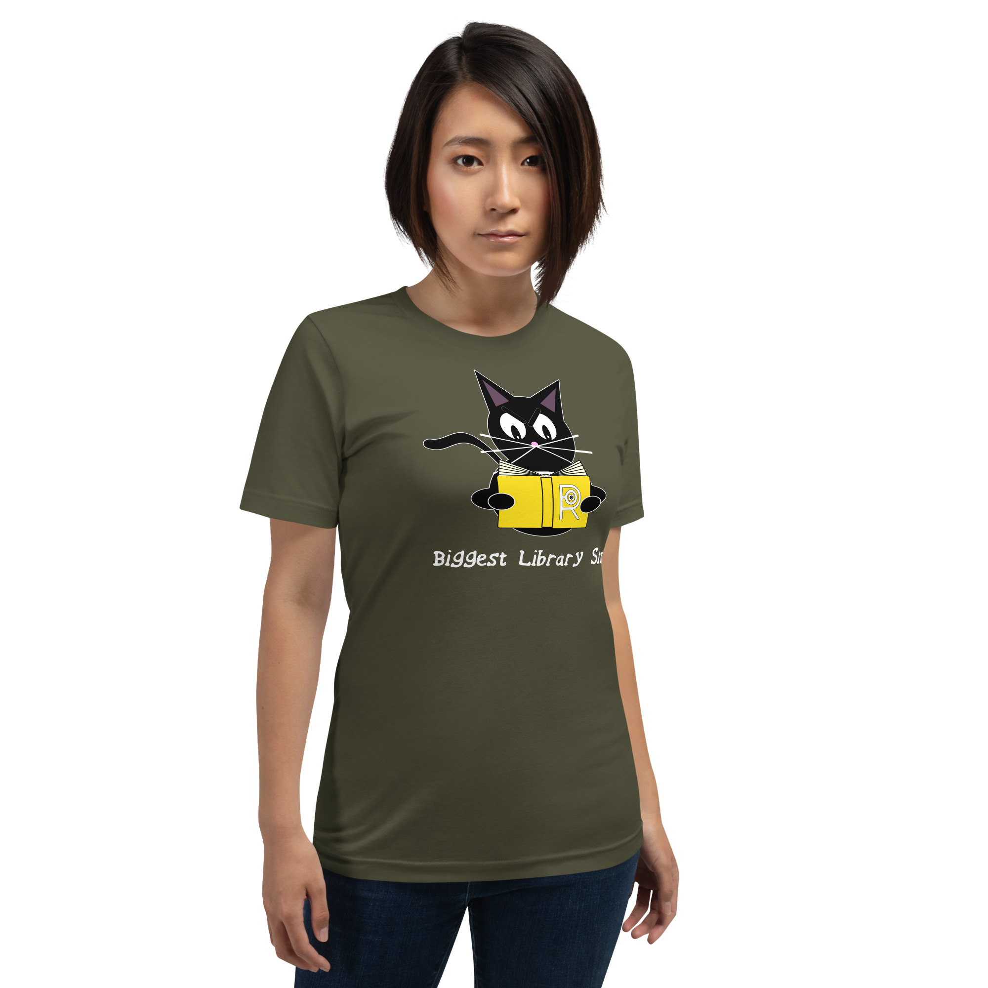 R - Biggest Library Slut Dark Style Unisex T-shirt - Image 21