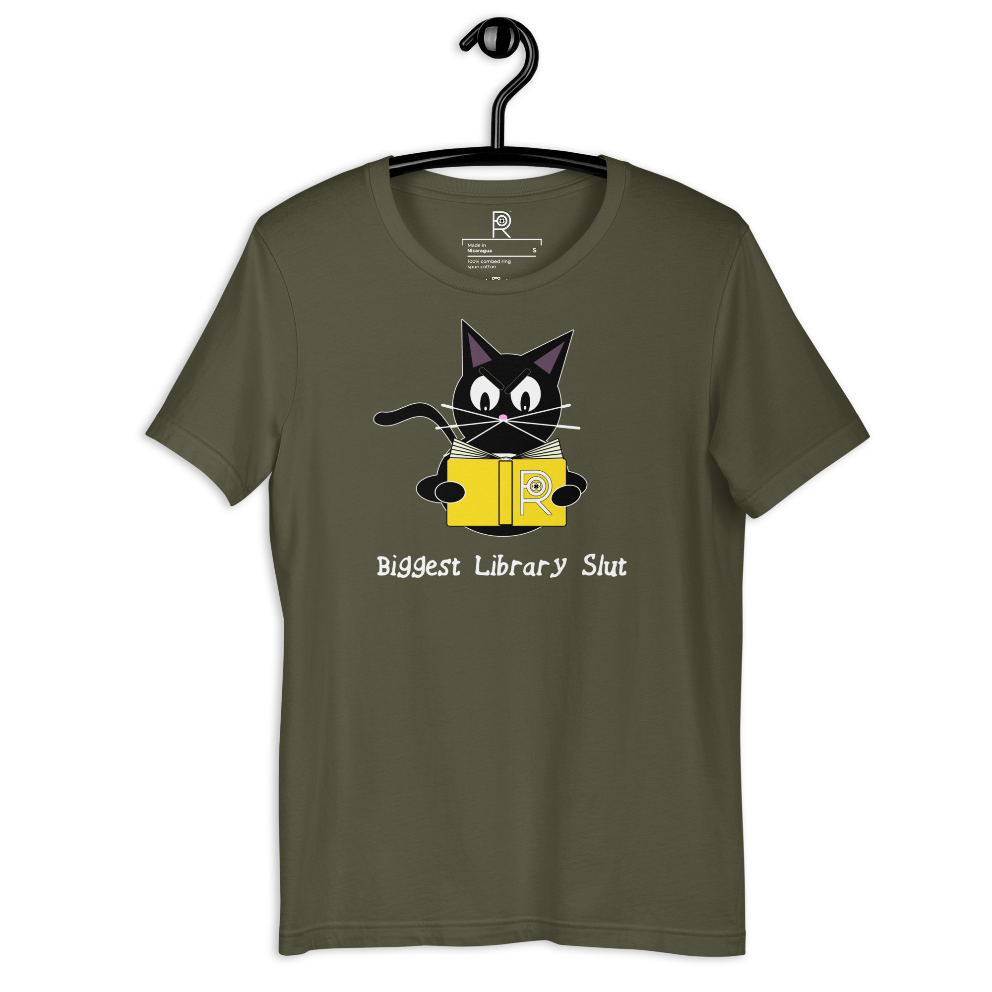 R - Biggest Library Slut Dark Style Unisex T-shirt - Image 56