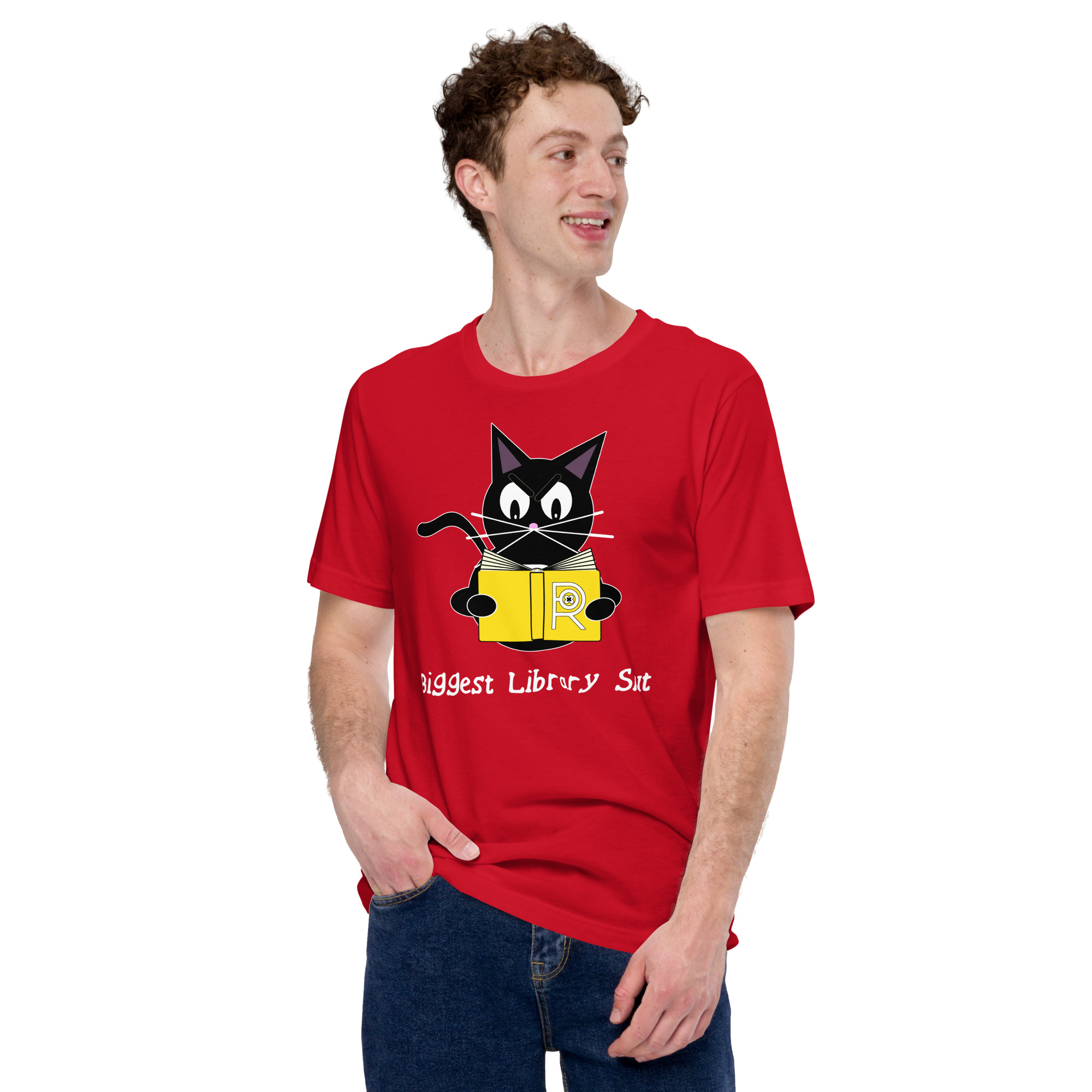 R - Biggest Library Slut Dark Style Unisex T-shirt - Image 16
