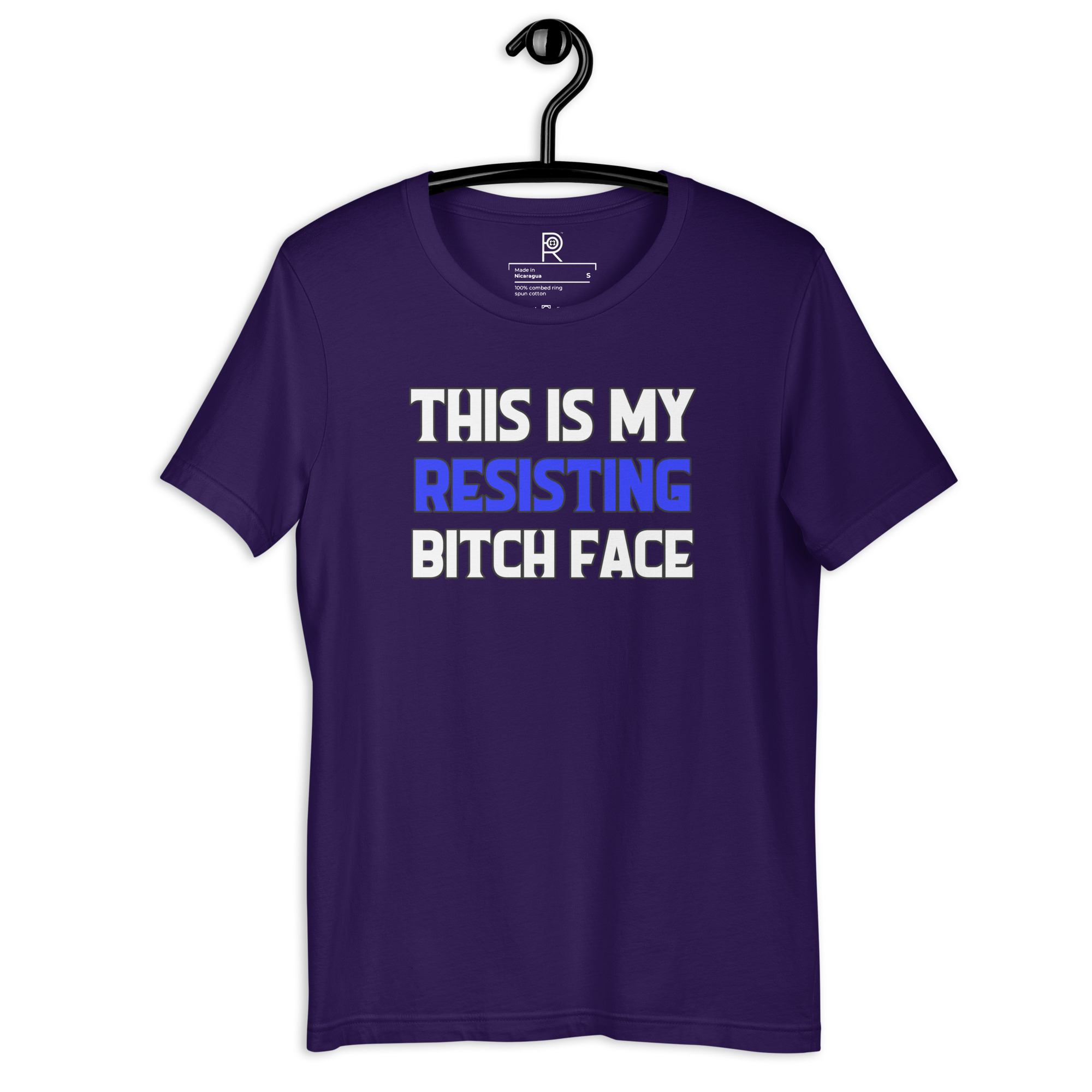 R - This Is My Resisting Bitch Face Dark Style Unisex T-shirt - Image 22