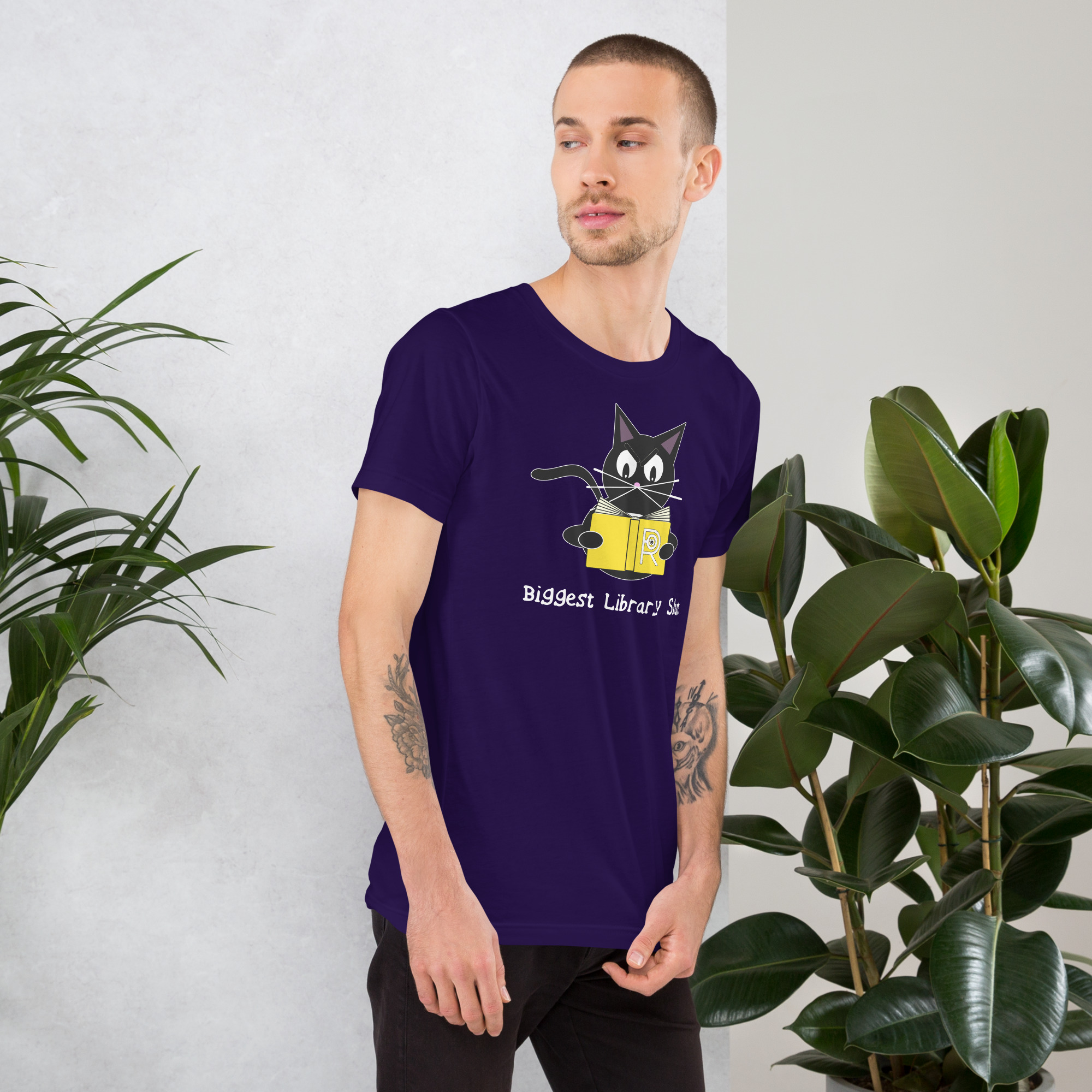 R - Biggest Library Slut Dark Style Unisex T-shirt - Image 6