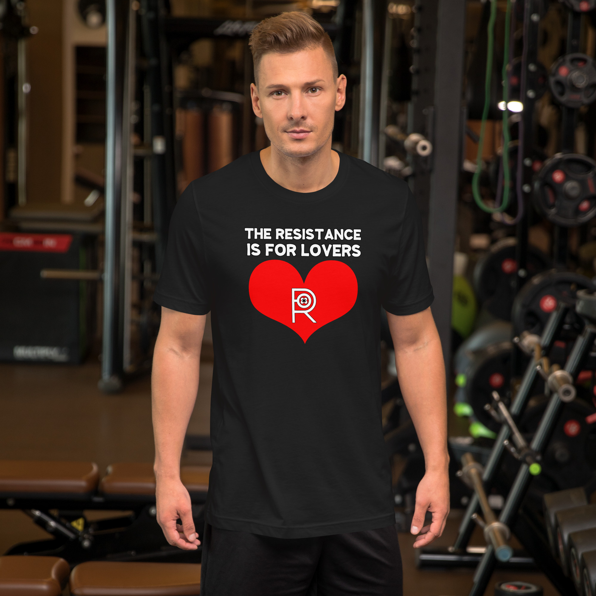 R - The Resistance Is For Lovers Dark Style Unisex T-shirt - Image 5