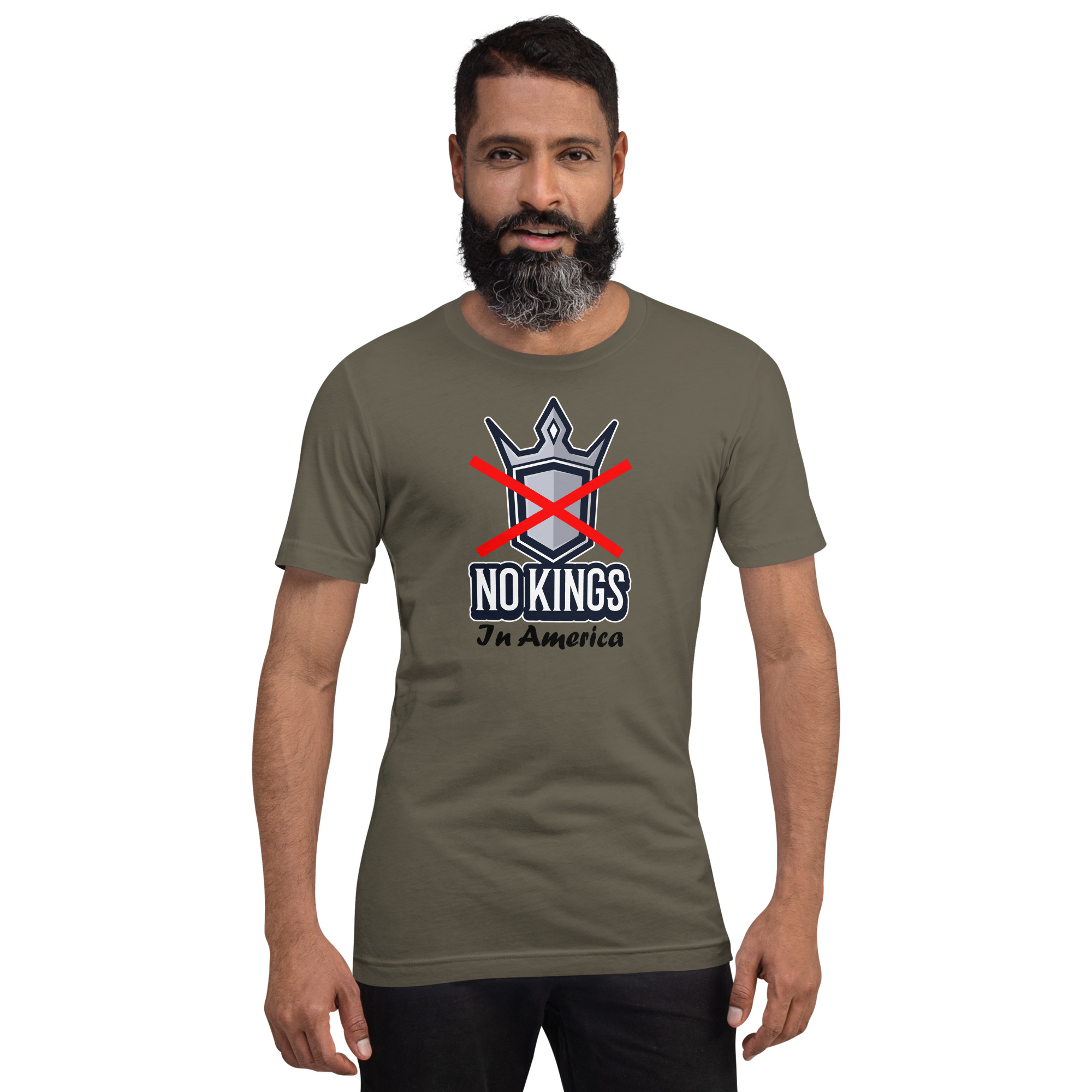 R - No Kings In America Dark Style Unisex T-shirt - Image 14