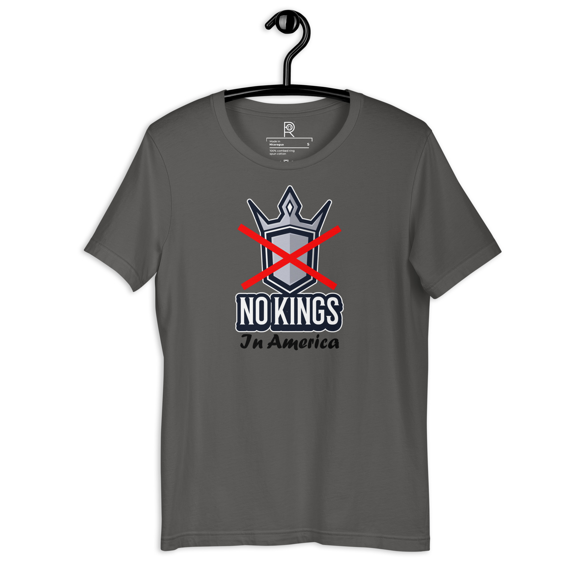 R - No Kings In America Dark Style Unisex T-shirt - Image 30