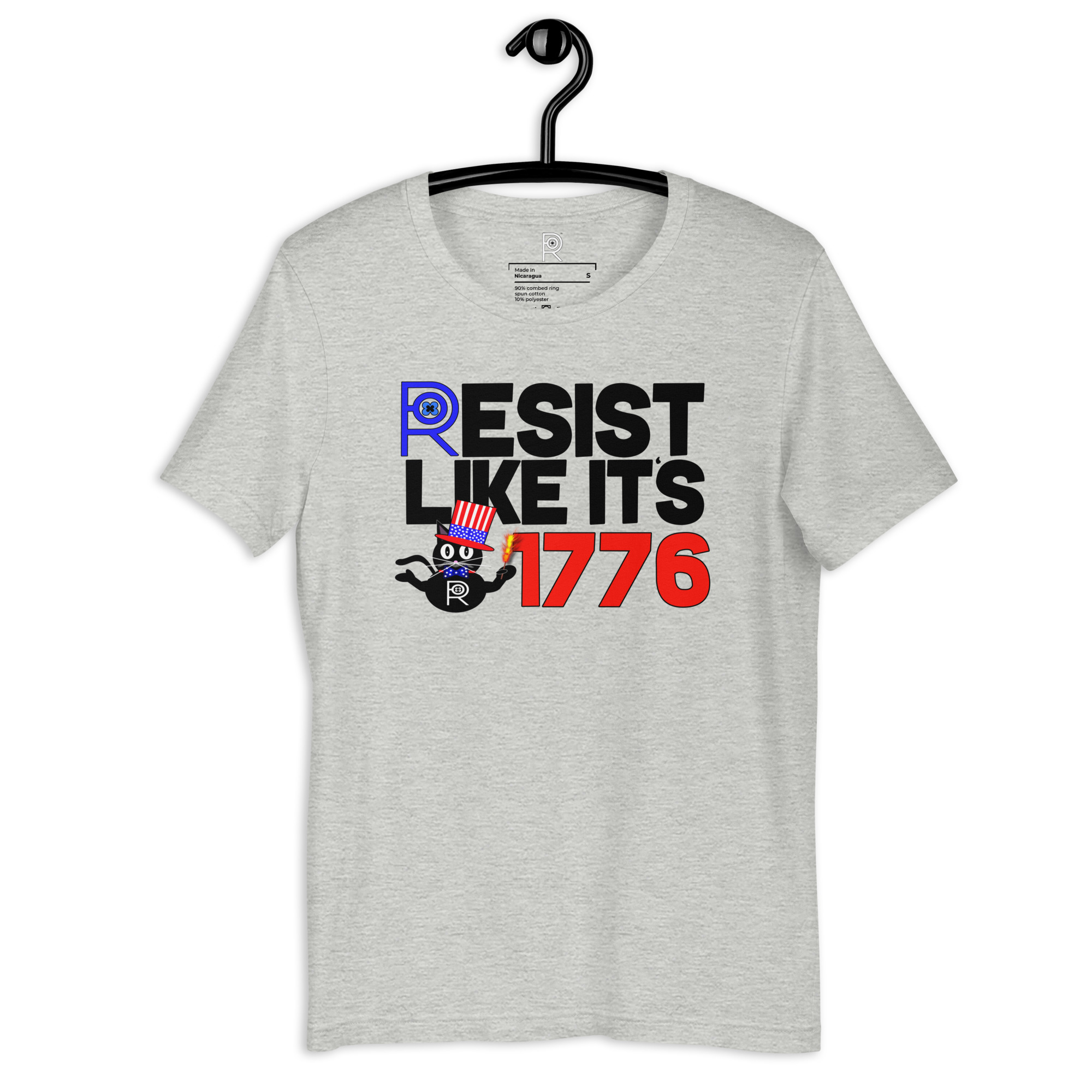 R - Resist Like It's 1776 Light Style Unisex T-shirt - Image 24
