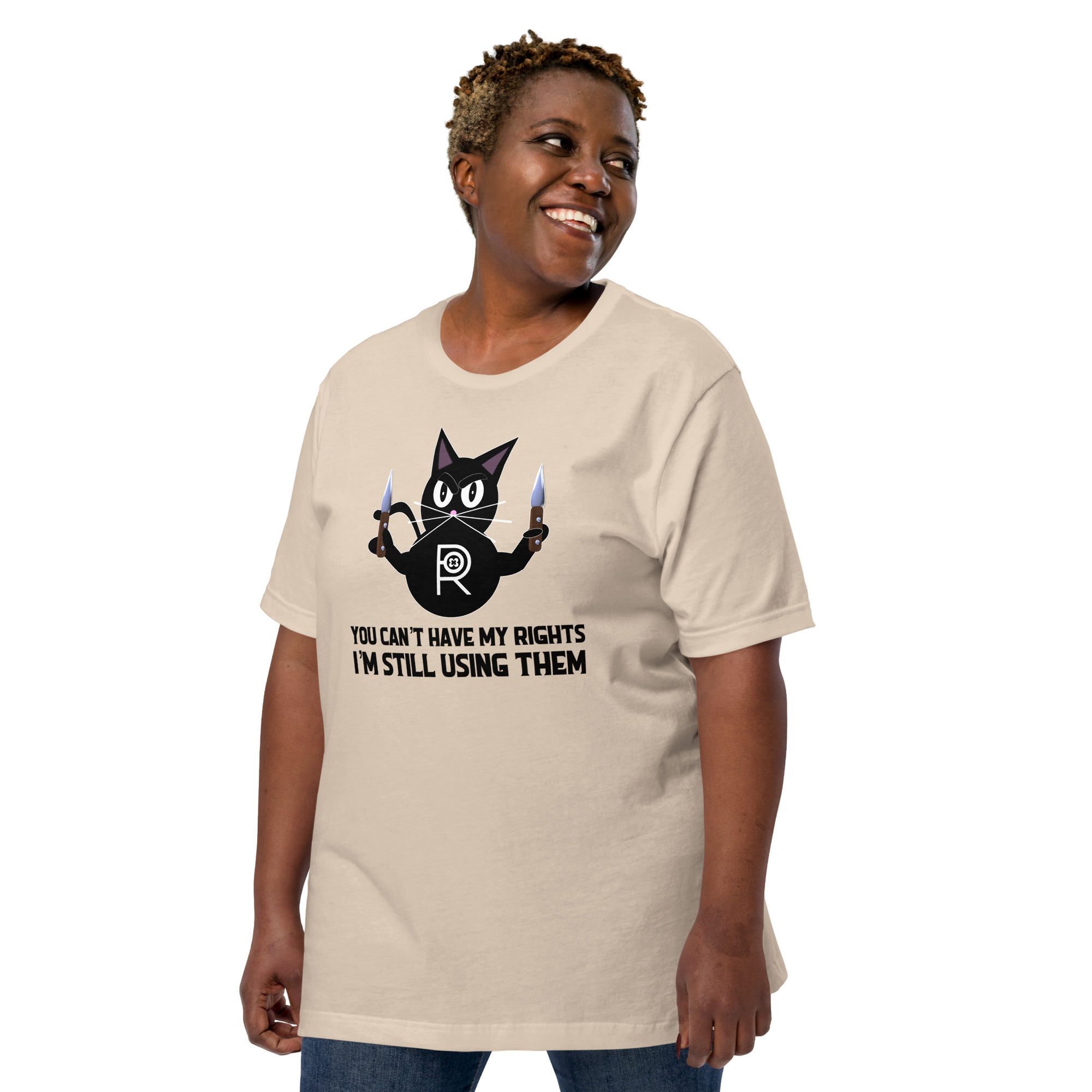 R - You Can't Have My Rights I'm Still Using Them Light Style Unisex T-shirt - Image 11