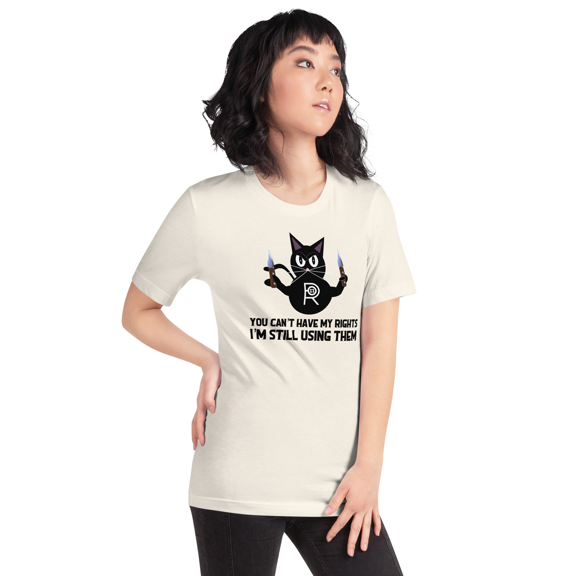 R - You Can't Have My Rights I'm Still Using Them Light Style Unisex T-shirt - Image 19