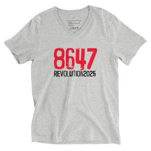 R - 8647 Revolution 2025 Unisex Short Sleeve V-Neck T-Shirt