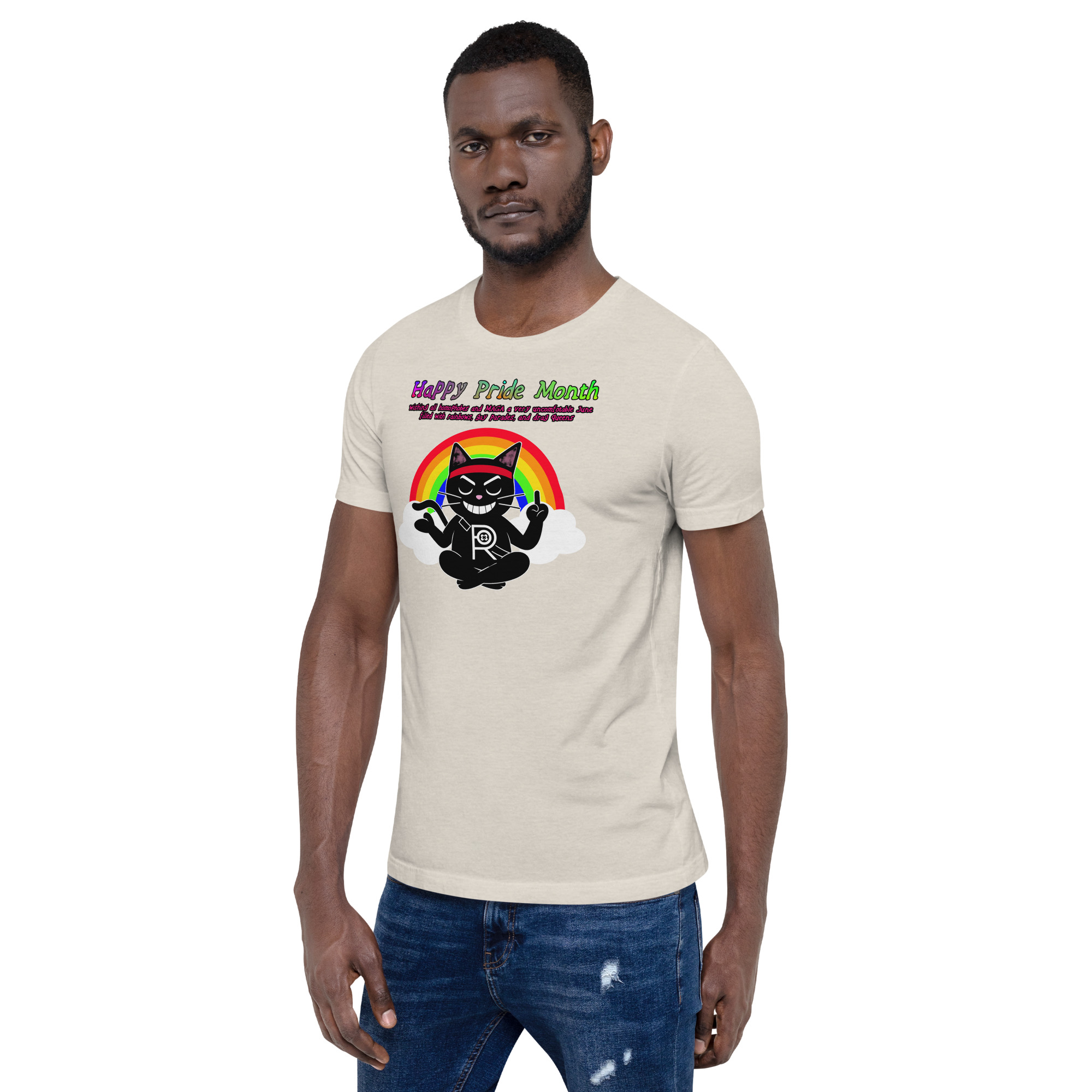 R - Happy Pride Month Light Style Unisex T-shirt - Image 10
