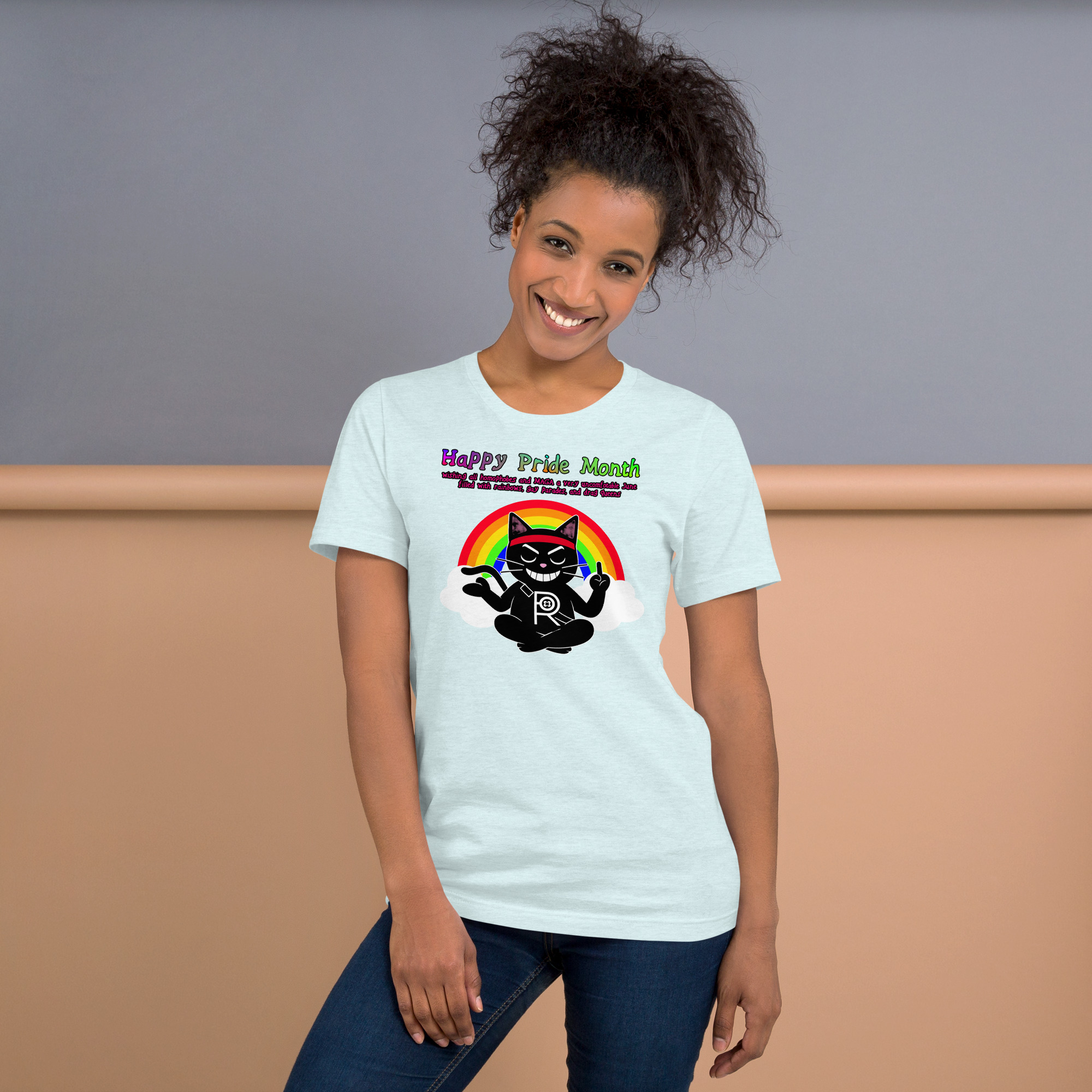R - Happy Pride Month Light Style Unisex T-shirt - Image 20