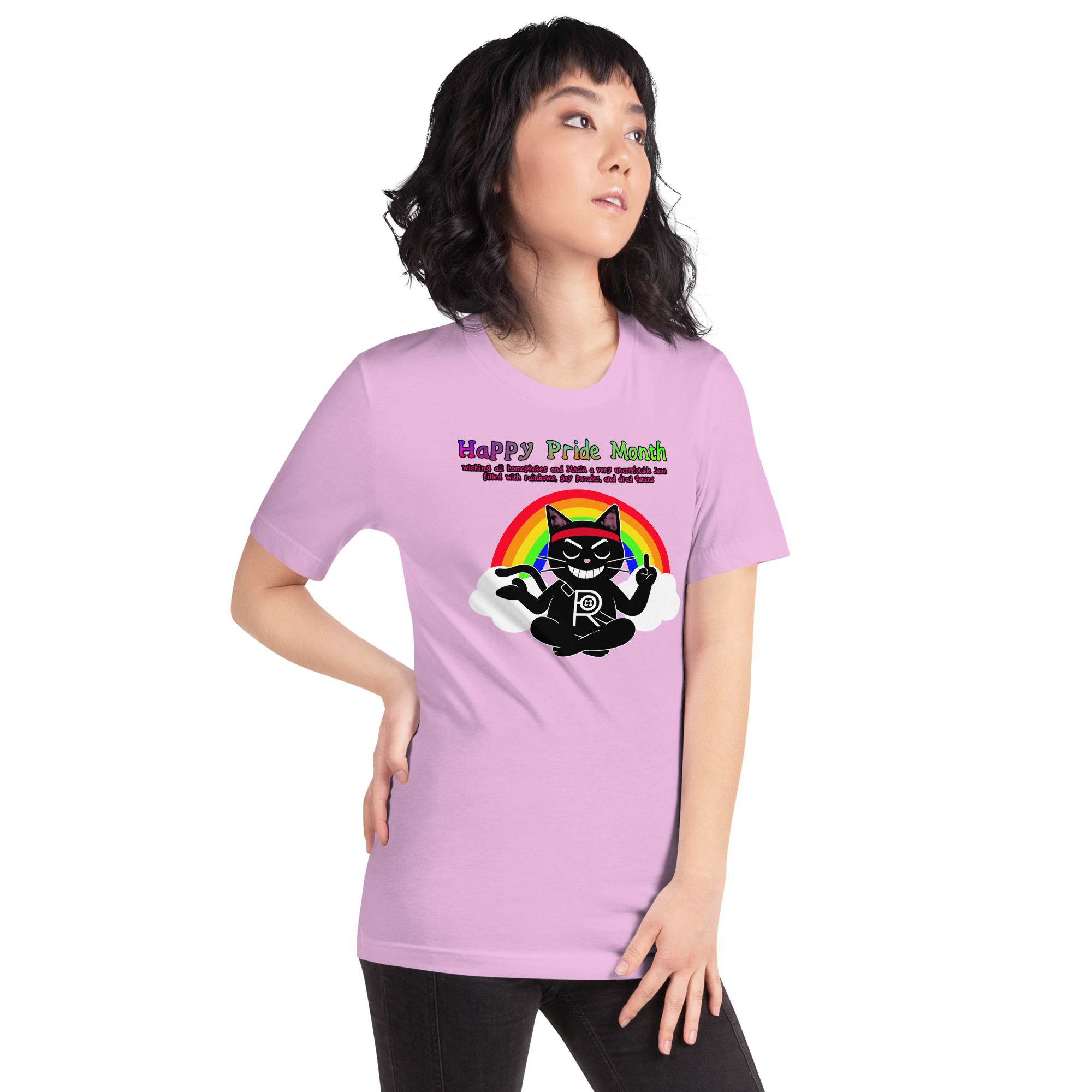 R - Happy Pride Month Light Style Unisex T-shirt - Image 2